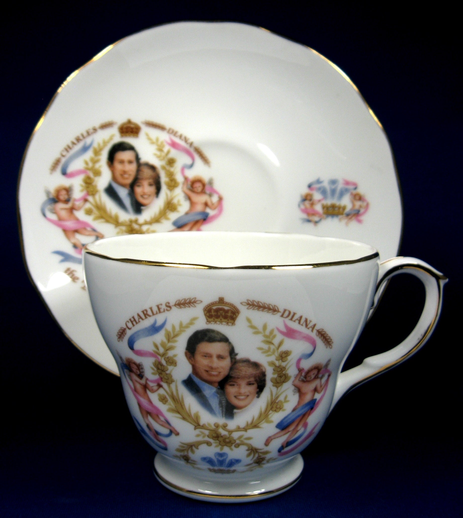 Prince William Birth Charles and Diana Commemorative Bone China Cup and Saucer Set 1982 - Royal Collectible for Tea Lovers & British Monarchy Enthusiasts