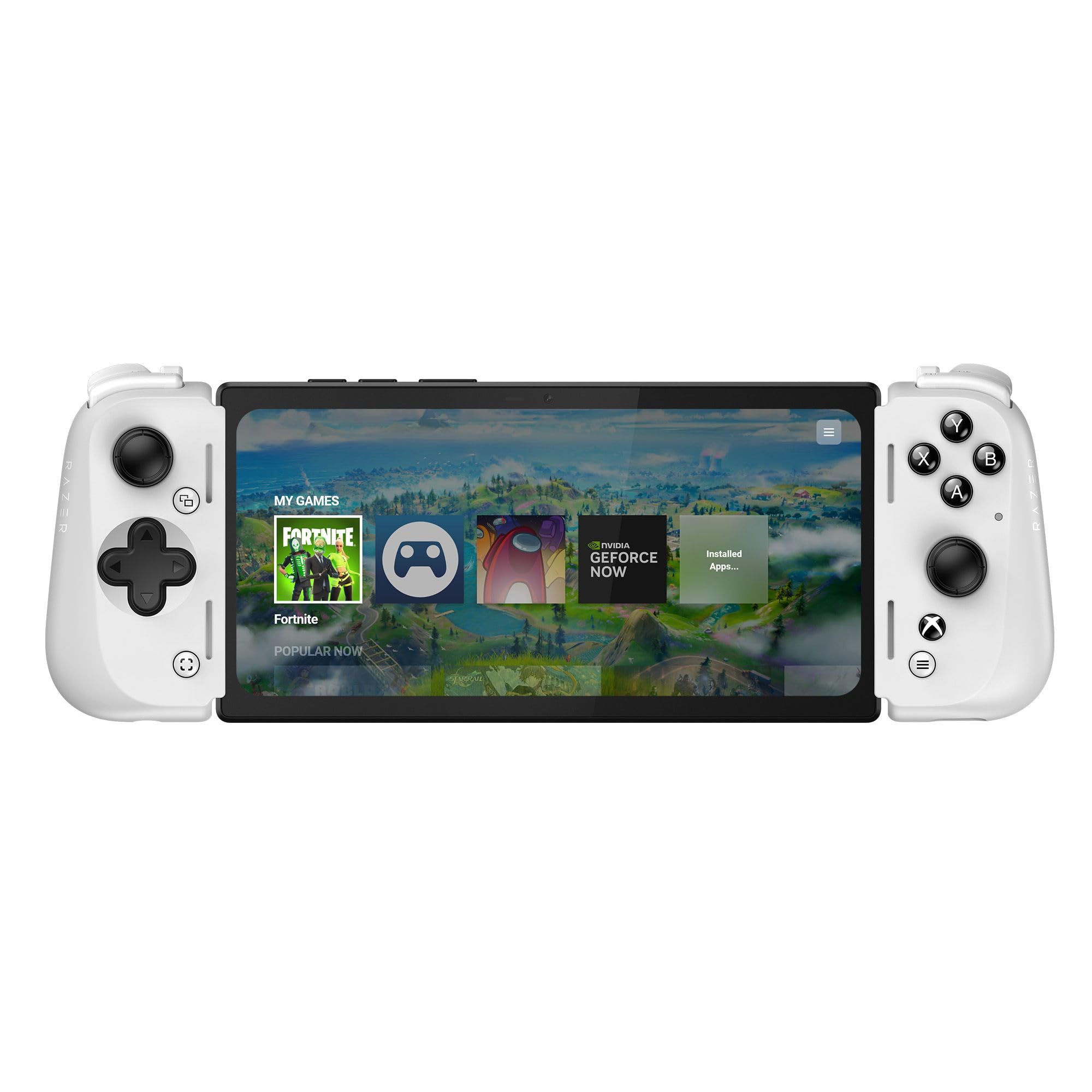 Razer Kishi V2 Pro Mobile Game Controller for Android - Xbox Edition with HyperSense Haptics | Universal Fit | Stream PC & Xbox Games | Play Touchscreen Games | Includes 1 Month Xbox Game Pass | White - Perfect for Mobile Gaming On-The-Go, Cloud Gaming & Console-Like Experience Anywhere