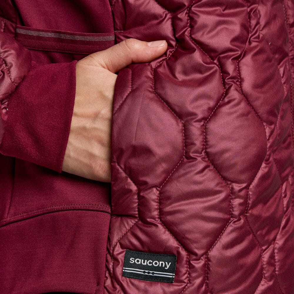 Saucony Women's Solstice Oysterpuff Jacket - Lightweight Running Jacket for Women, Windproof & Water-Resistant - Perfect for Outdoor Jogging, Hiking & Casual Wear