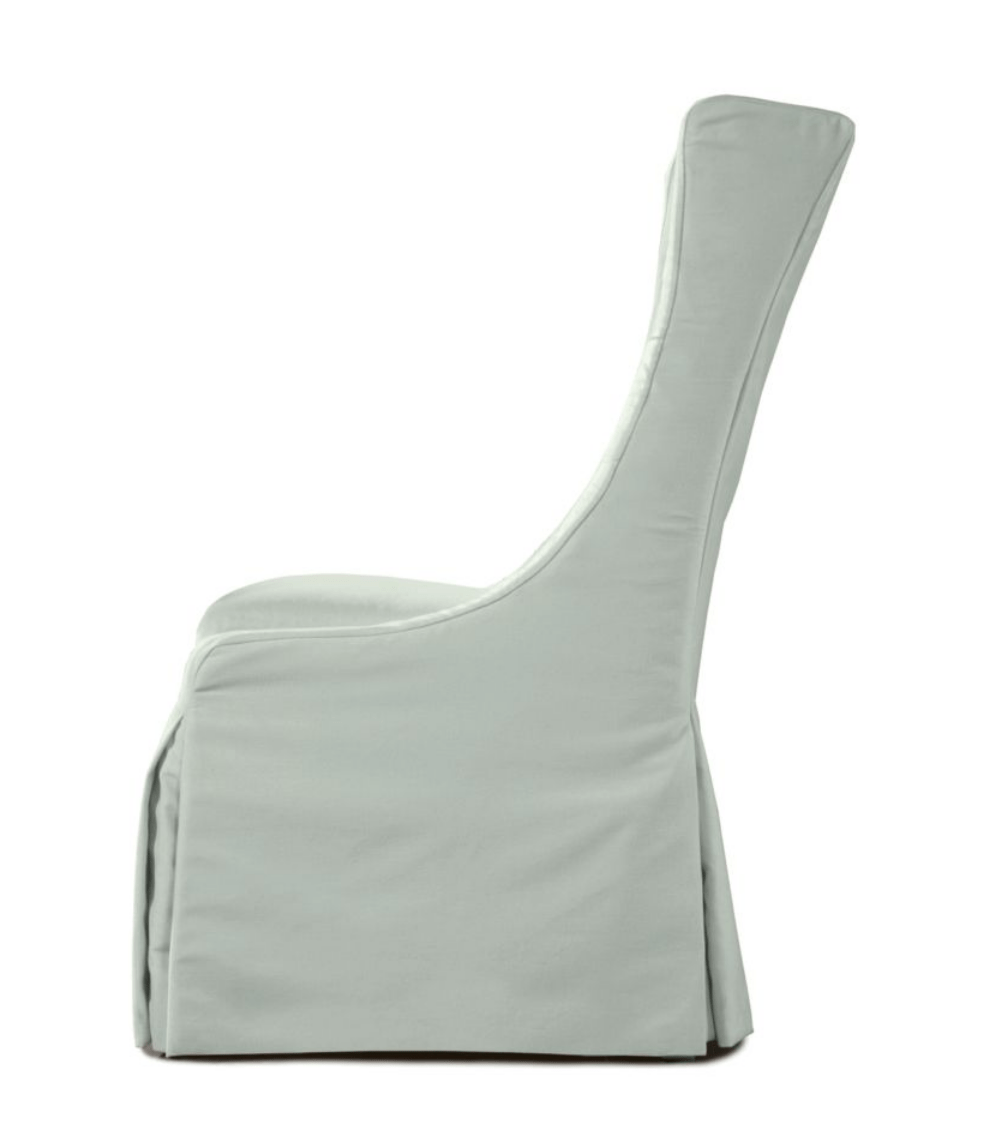 South Seas II Outdoor Slipcovered Dining Chair - Waterproof & UV Resistant Patio Furniture - Perfect for Poolside, Garden, and Backyard Dining