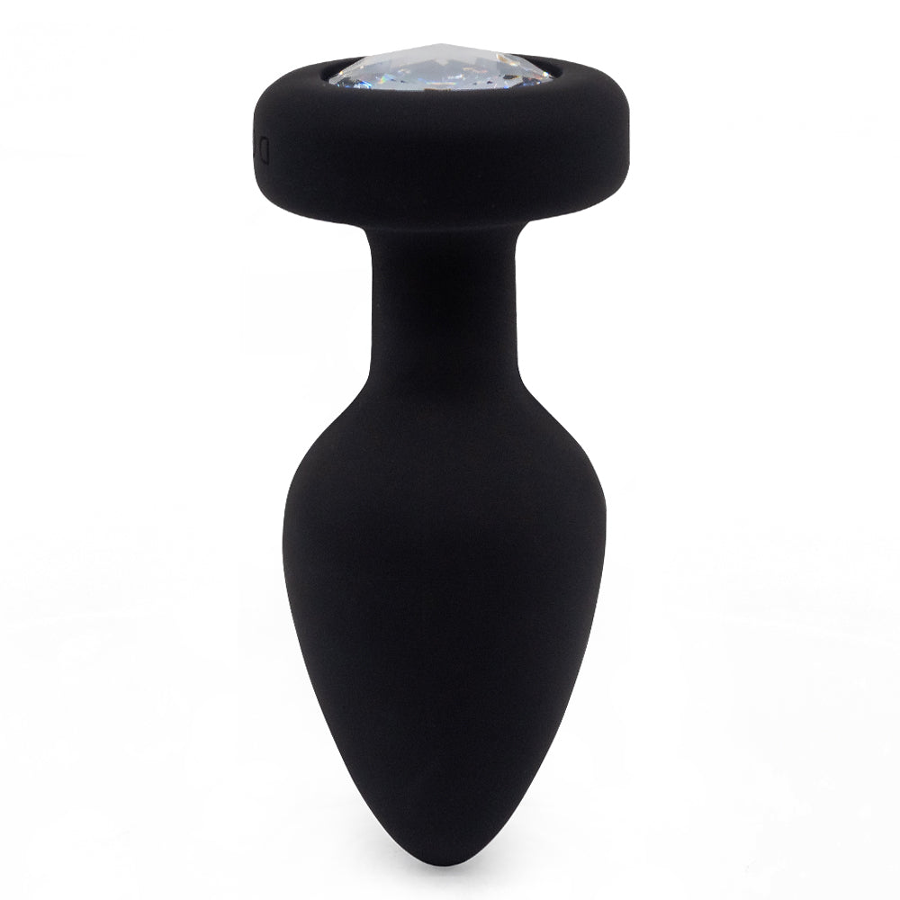 Remote Control Vibrating Jewel Butt Plug - Large Size for Women & Men, Rechargeable & Waterproof Anal Toy for Couples Play, BDSM, Solo Pleasure & Sensual Exploration