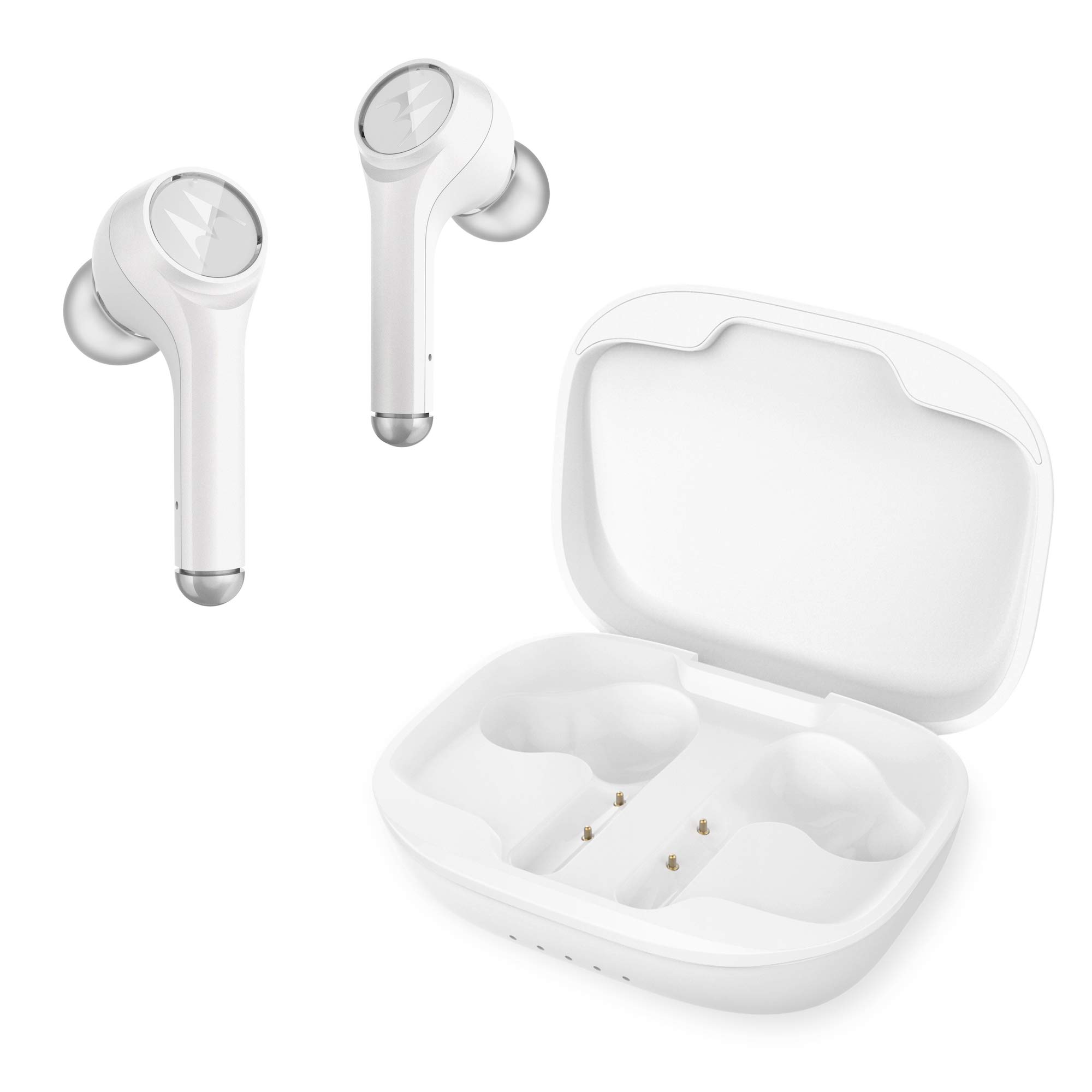 Motorola VerveBuds 800 True Wireless Earbuds - IPX4 Waterproof Bluetooth 5.0 Headphones with Noise Cancelling Mic, 6H Playtime & Charging Case - for Gym, Running, Work & Travel