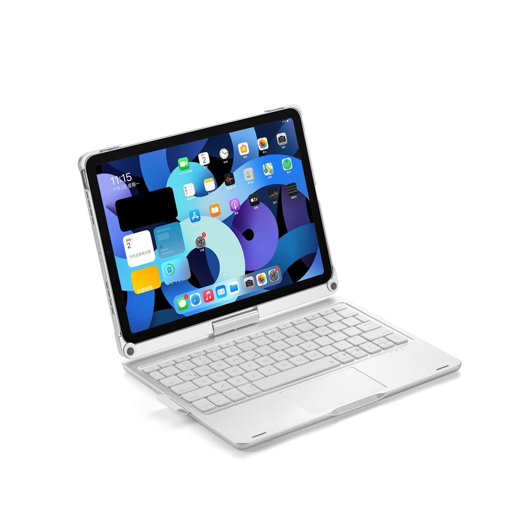 360° Rotatable Backlit Keyboard with Touchpad for iPad Air 11