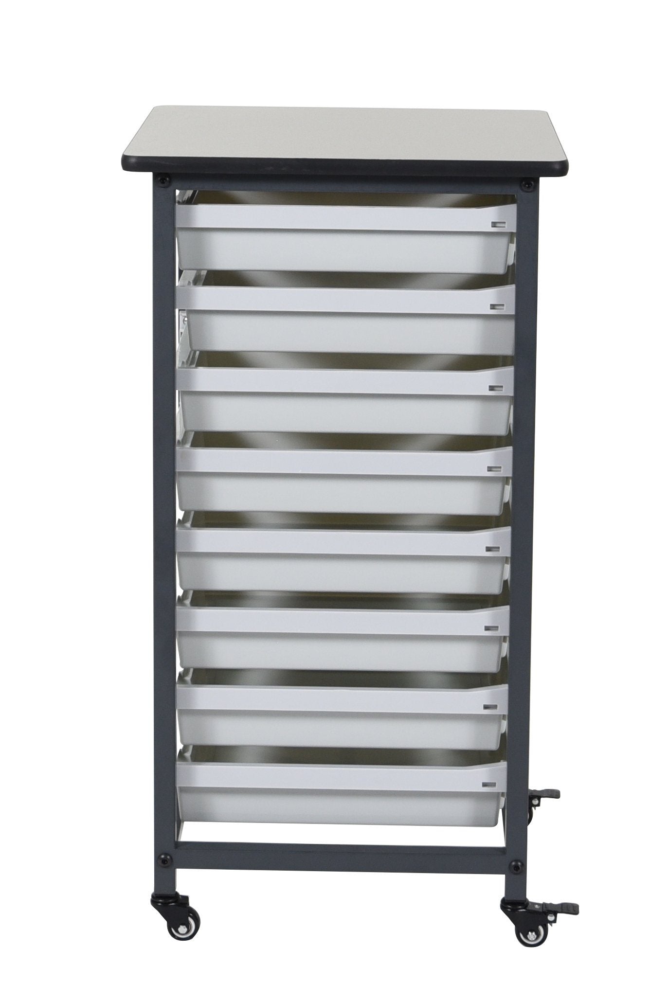 Luxor MBS SR 8S Mobile Bin System - Single Row Storage Solution for Warehouse Organization & Industrial Shelving