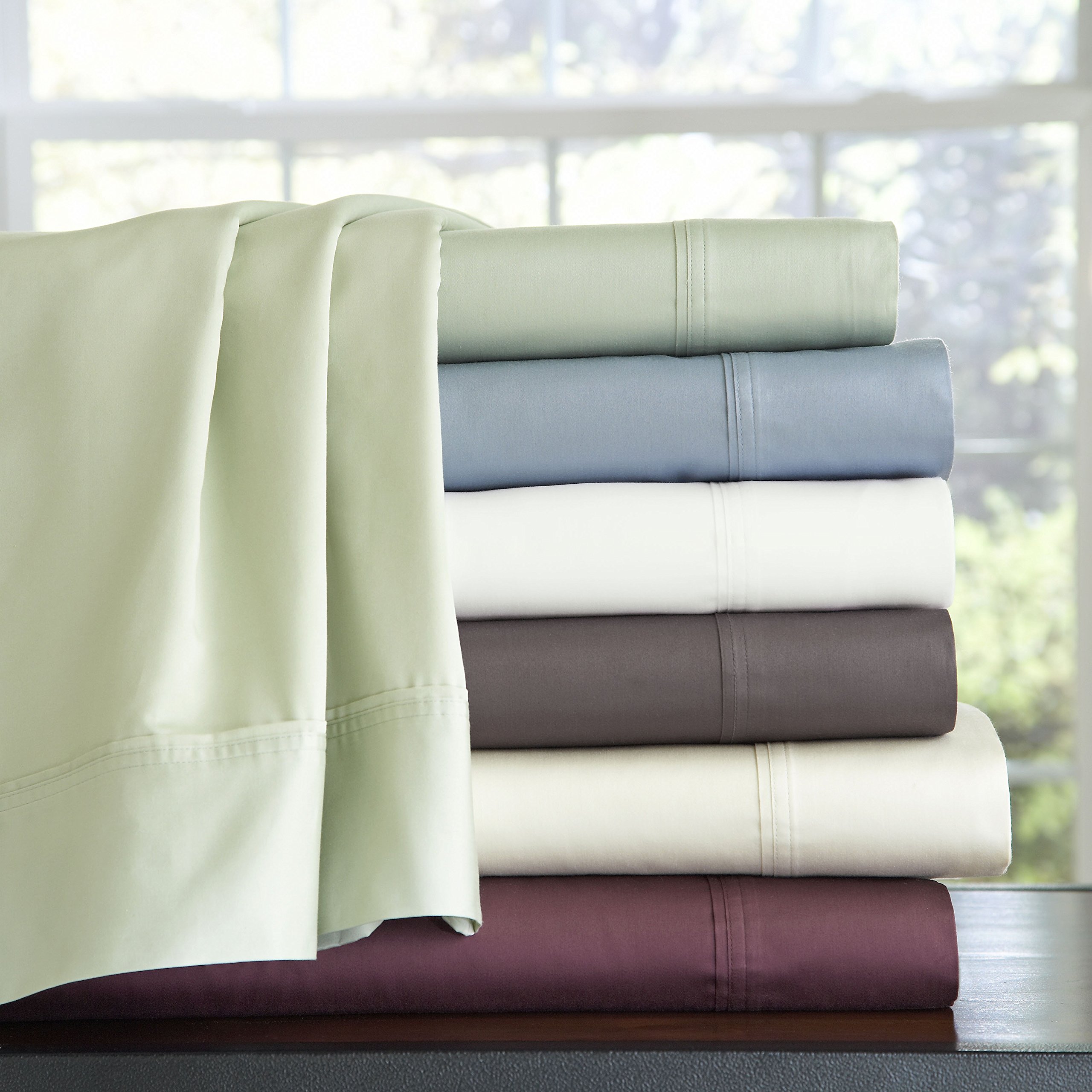Pointehaven 400TC Pima Cotton King Bedding Set - Luxury for Home & Hotel