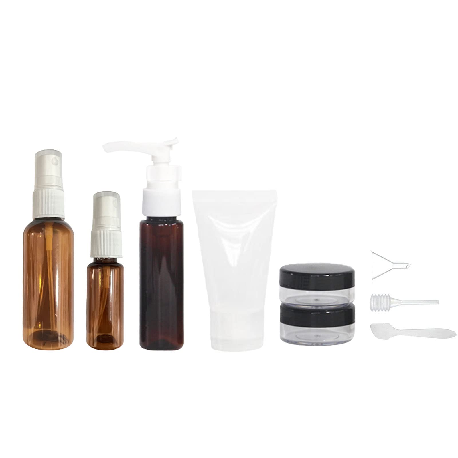 6Pcs Leak Proof Travel Size Bottles Set - Squeezable Refillable Toiletry Containers with Transparent Carry Bag for Shampoo, Lotion & Cosmetics | Perfect for Air Travel, Gym, Camping & Vacation Essentials
