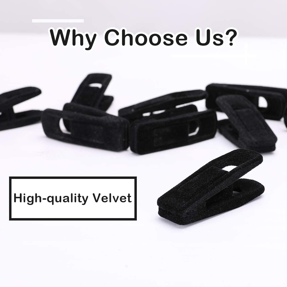Premium Velvet Hangers with Clips - Strong Non-Slip Pants Hangers for Thin Clothes - Perfect for Closet Organization & Space Saving in Bedrooms, Dorms, and Laundry Rooms