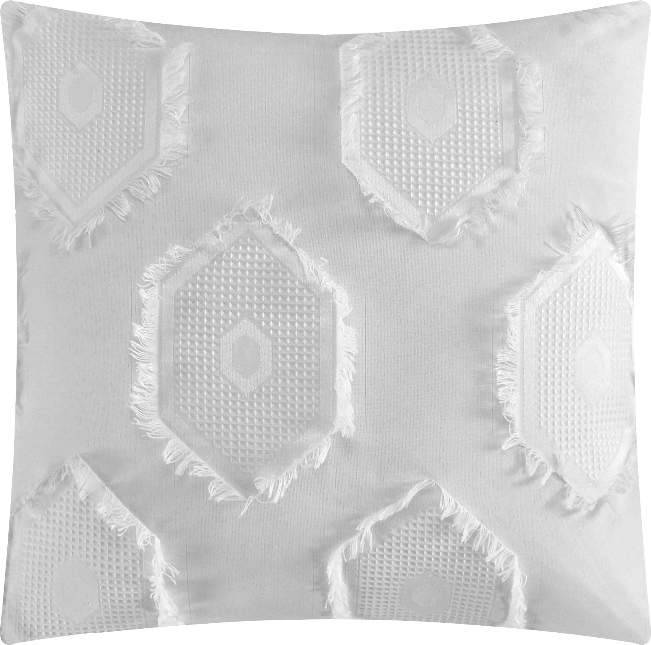 Stratford Park White Queen Size 7-Piece Bedding Set with Comforter, Bedskirt, Pillowcases & Shams | Luxury Soft Bed Sheets for Master Bedroom & Guest Room Decor