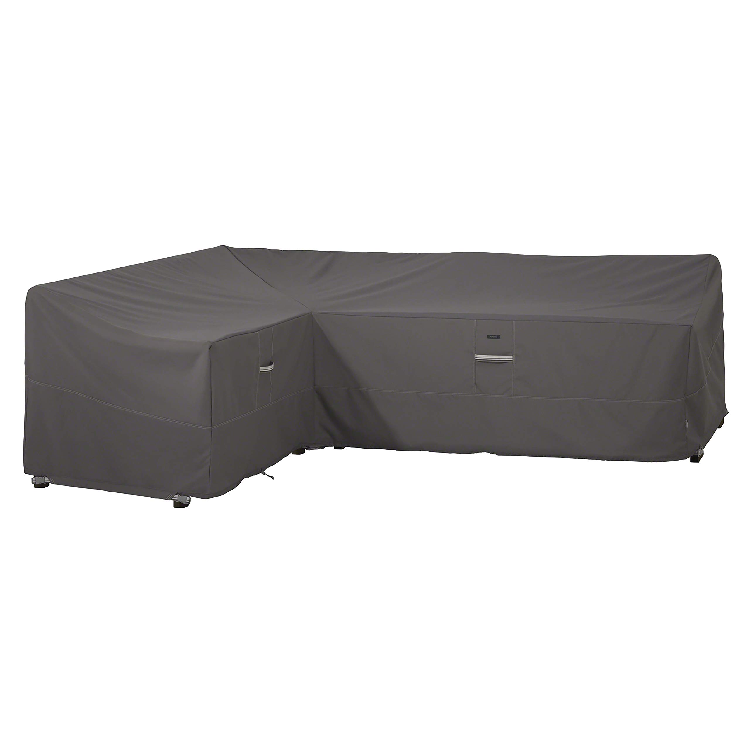 Classic Accessories Ravenna 104-Inch Water-Resistant Patio Left Facing Sectional Lounge Set Cover - Durable Outdoor Furniture Protection for Sofa, Loveseat & Sectionals - Perfect for Rain, Snow & UV Protection