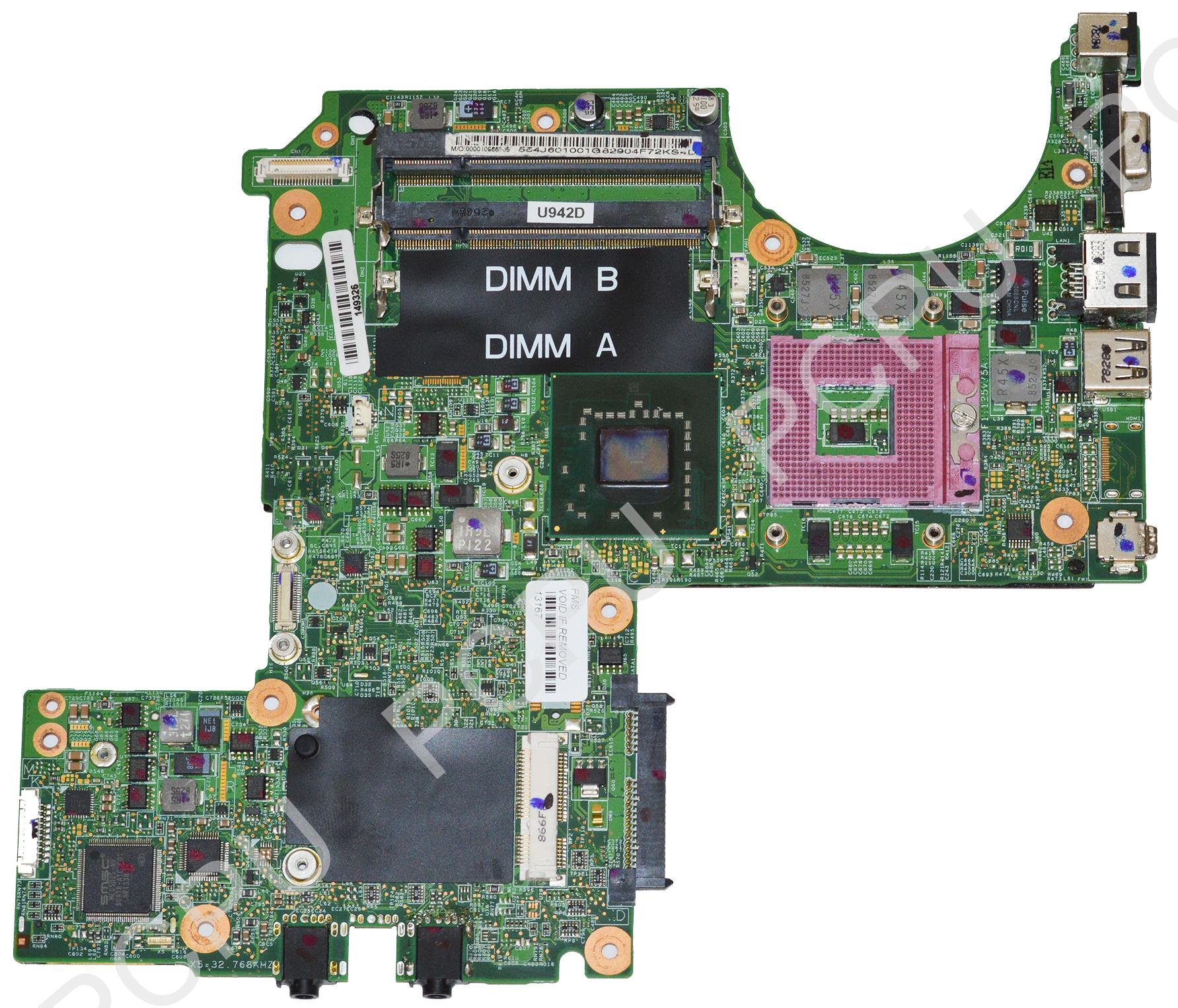 Original U942D Dell Inspiron 1318 Intel Core 2 Duo Laptop Motherboard Socket 478 - Replacement Part for Dell Laptops, DIY Repair & Computer Upgrades