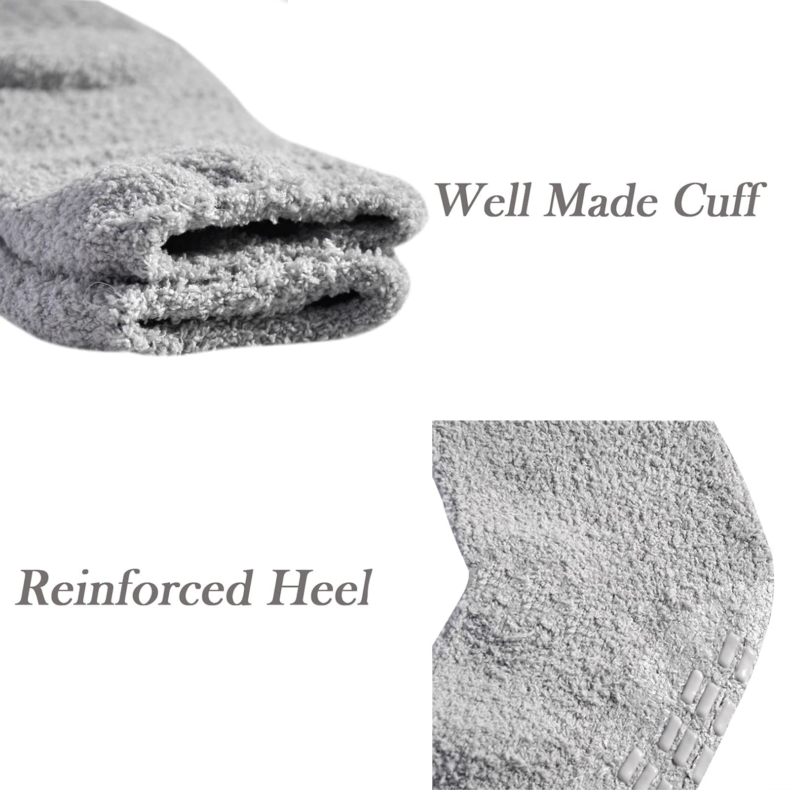 JORMATT 3 Pairs Ultra Thick Non-Slip Fuzzy Socks for Women & Men - Cozy Winter Grip Slipper Socks with Anti-Skid Sole - Perfect for Hospital, Home, and Cold Weather Comfort