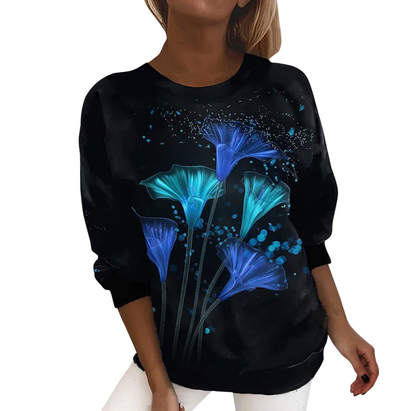Women's Casual Long Sleeve Crop Top with Twist Knot Front - Stylish Tunic Blouse for Everyday Wear | Perfect for Layering, Office Outfits & Weekend Looks