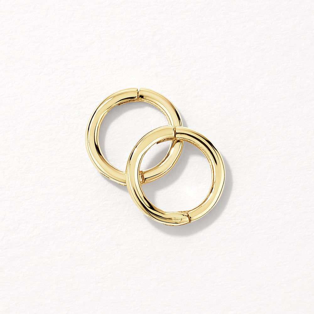 10k Gold Mini Sleeper Earrings - Simple & Elegant Hoop Earrings for Everyday Wear, Gifts & Special Occasions