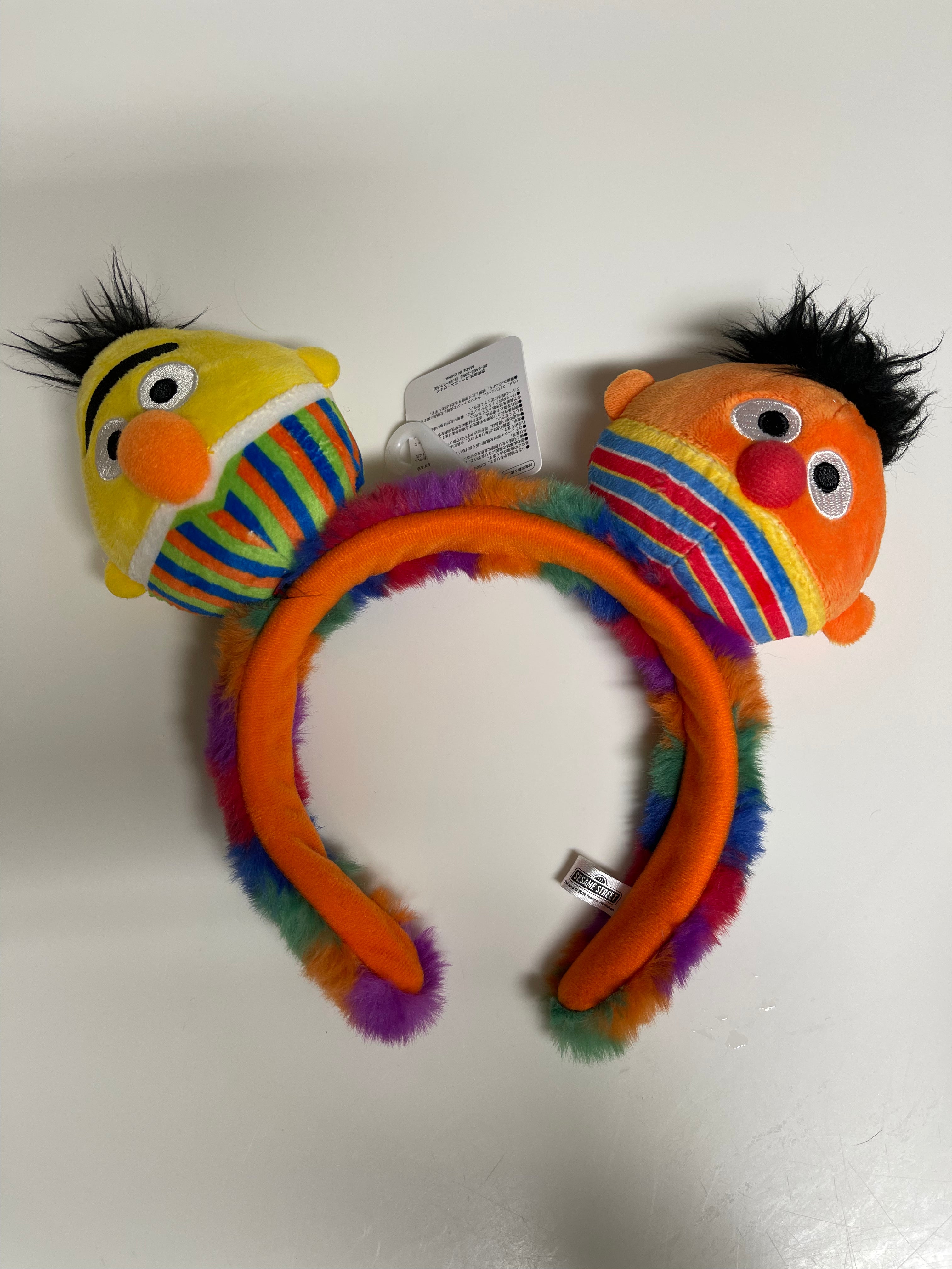 Sesame Street Bert and Ernie Headband - Official USJ Merchandise for Kids & Adults - Perfect for Halloween Costumes, Cosplay, and Themed Parties