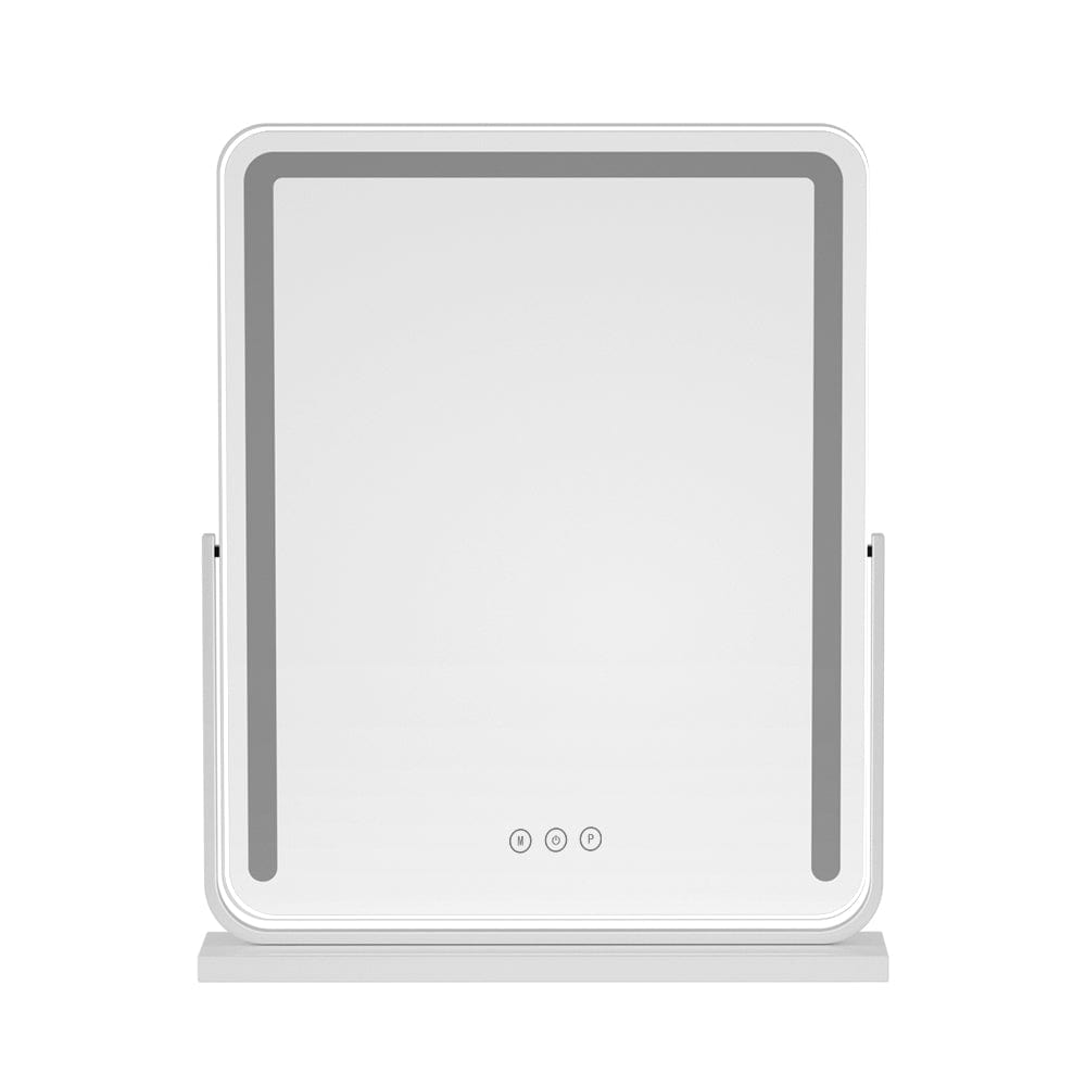 Embellir Hollywood Vanity Mirror with LED Lights - 40X50CM White Makeup Mirror for Professional & Home Use | Perfect for Makeup Application, Skincare Routine & Dressing Room Lighting