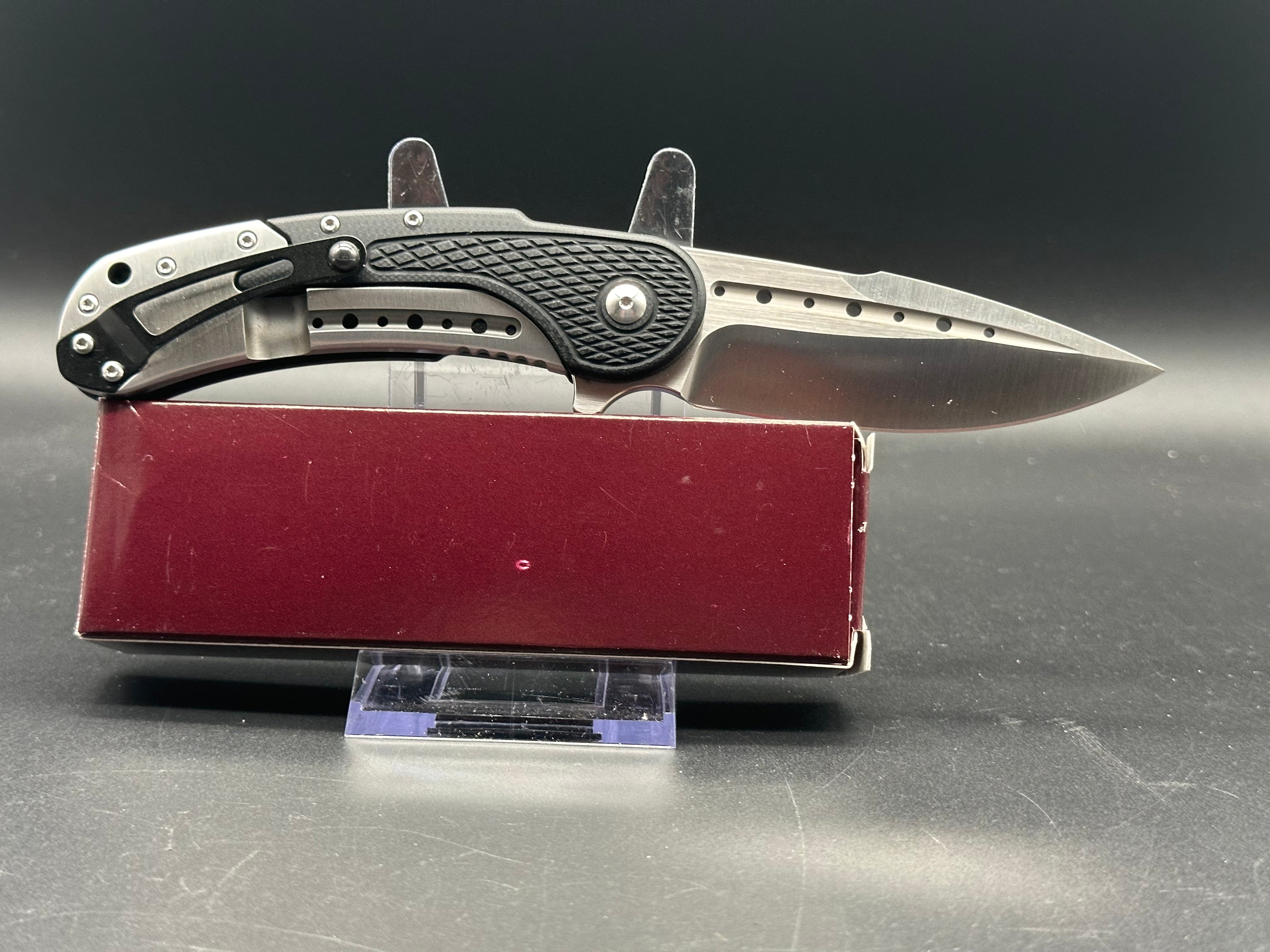 Begg Knives Bodega Frame Lock Folding Knife - Black G10 Handle, 3.5