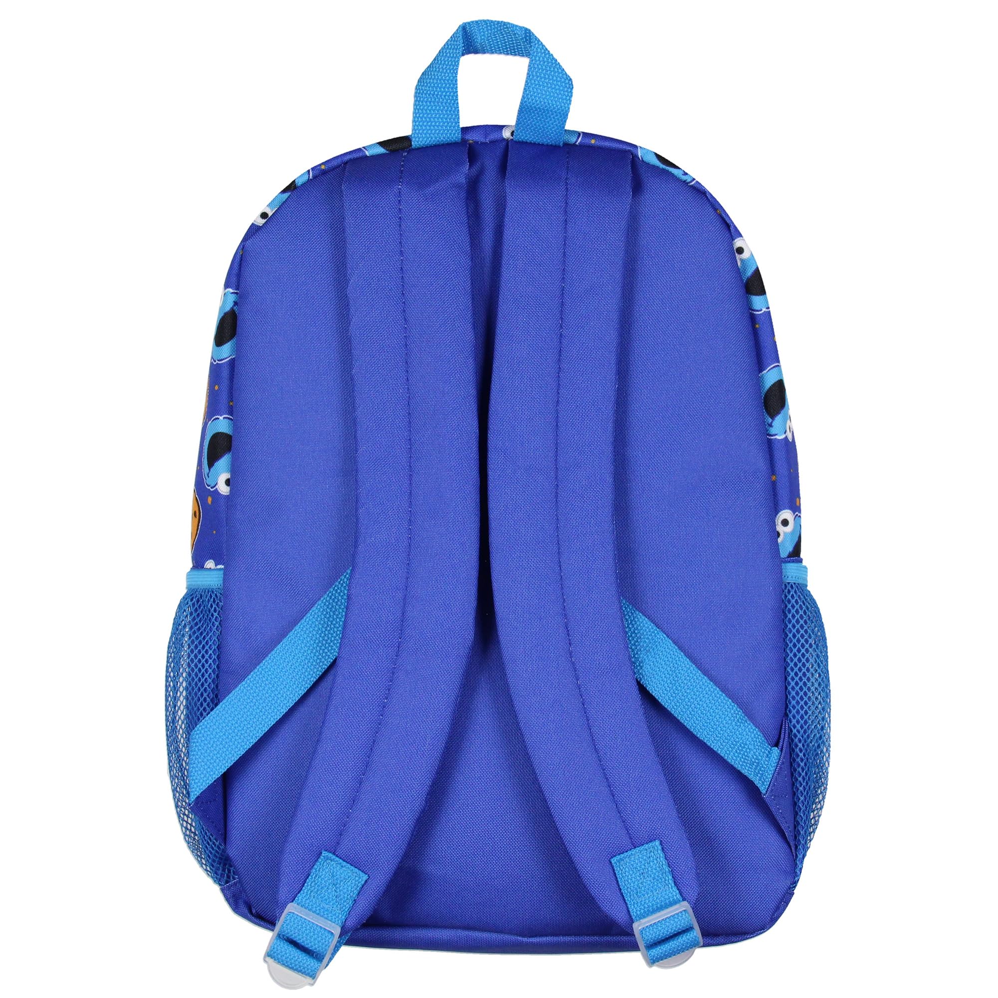 Sesame Street Cookie Monster C Is For Cookie Dual-Compartment Backpack for Kids - School, Travel & Daycare Use