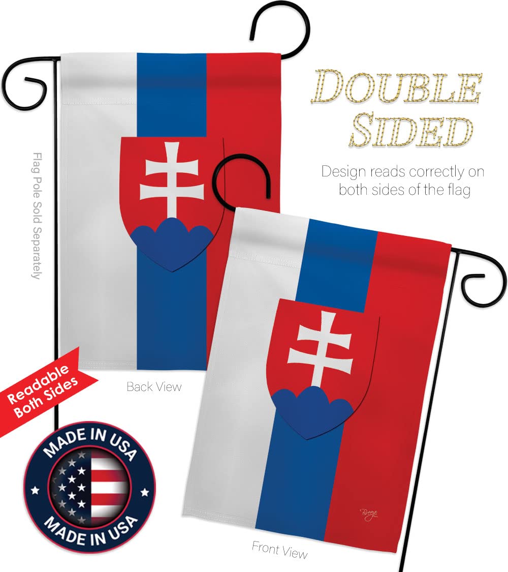 Slovakia Garden Flag Set - Double-Sided Yard Decor for Home & Gifts