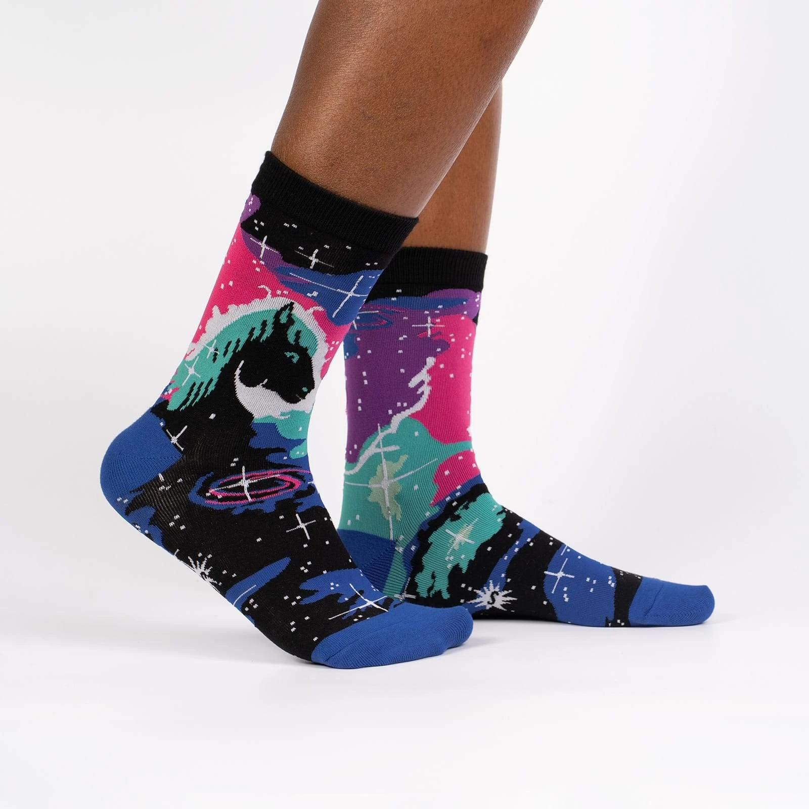 SOCK IT TO ME Horsehead Nebula Women's Crew Socks - Fun Galaxy Print Casual Socks for Everyday Wear, Gifts & Cosplay