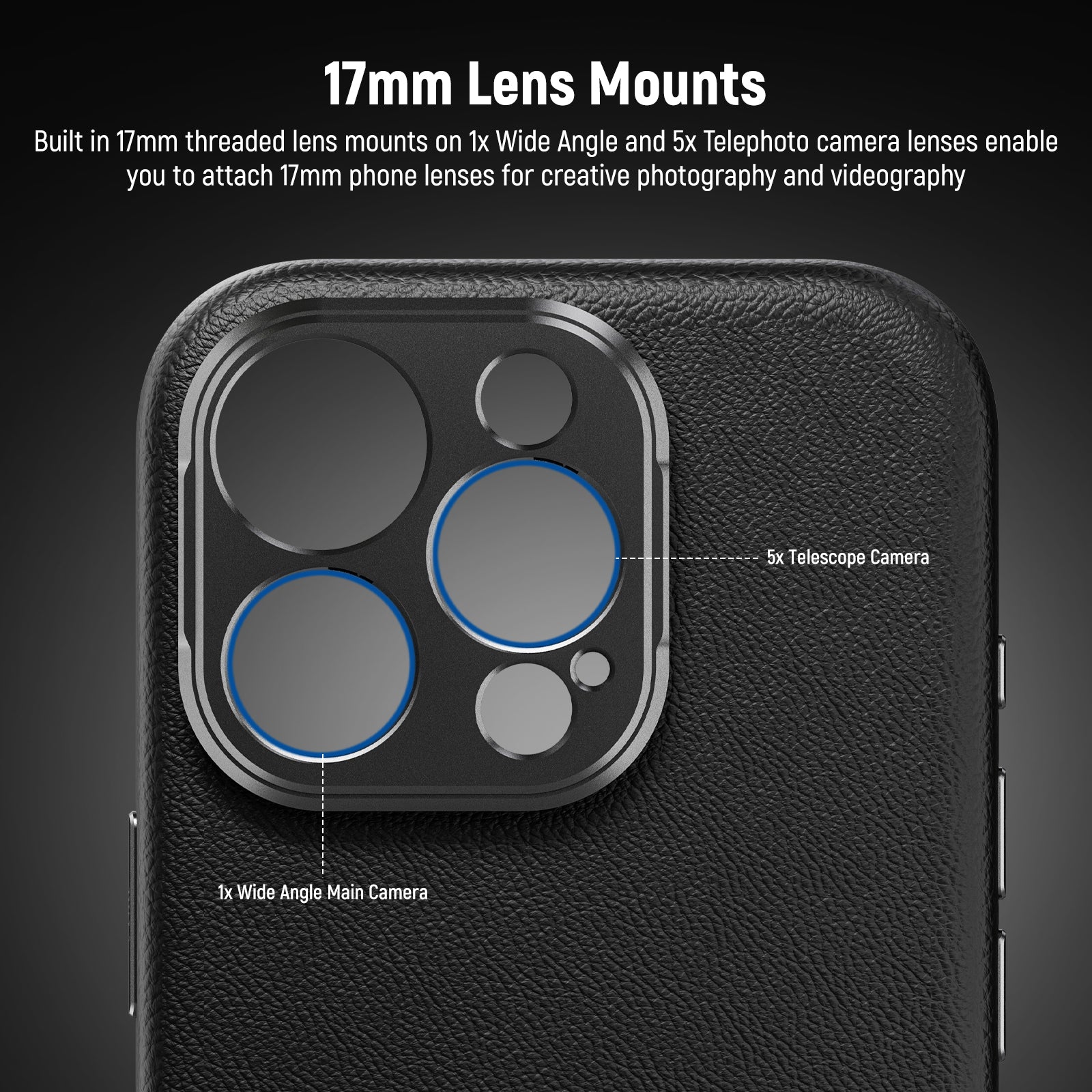 NEEWER PA083/PA084 Protective Case for iPhone 16 Pro/Pro Max - Slim Fit Shockproof Cover with Anti-Scratch Design - Perfect for Daily Use, Travel & Outdoor Activities