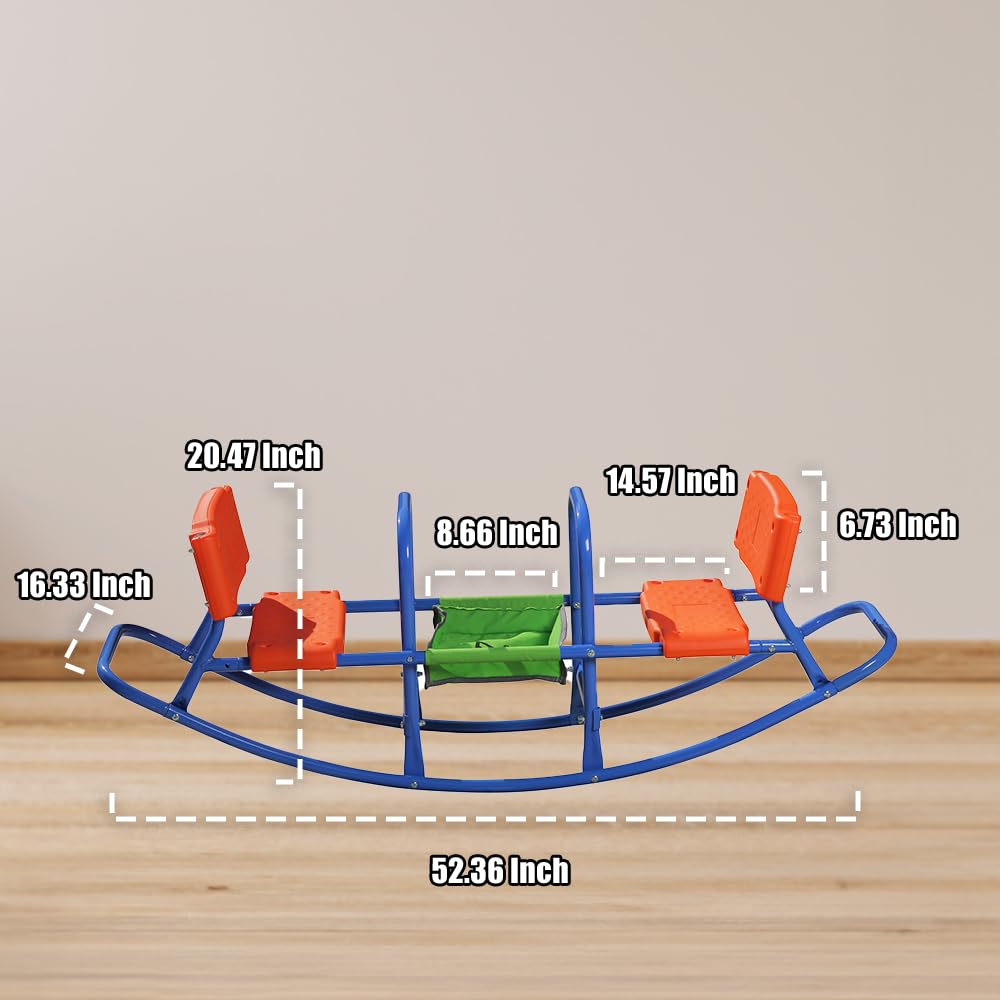 Outdoor Kids Teeter Totter Seesaw - Durable Rocking Toy for Boys & Girls Ages 3-6 | Perfect for Backyard, Playground & Indoor Play | Fun Birthday Gift for Toddlers & Preschoolers