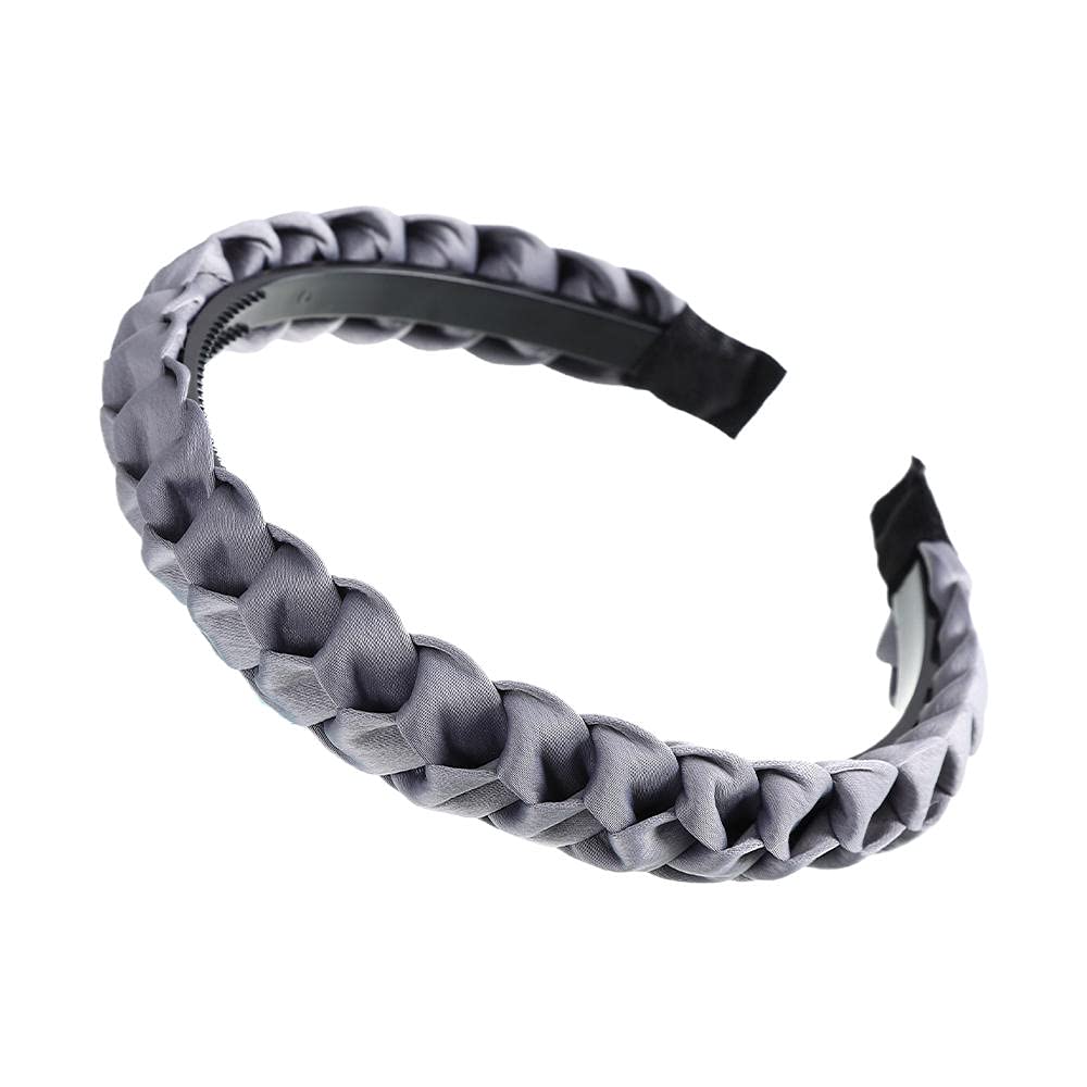 **Shiny Woven Hairbands for Girls - Fashionable Braided Headbands & Hair Hoops - Perfect for School, Parties, and Everyday Wear**