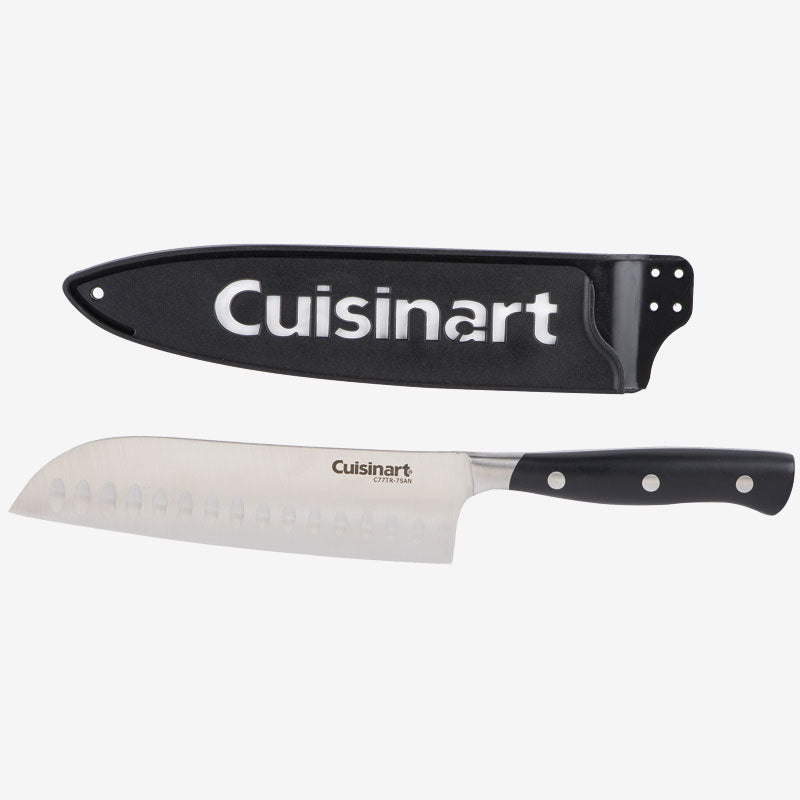 Cuisinart 7-Inch Santoku Knife - TRC 7SNBC - Sharp Japanese Chef Knife for Slicing, Dicing & Chopping Vegetables, Meat & Fish - Perfect for Home Kitchen & Professional Use