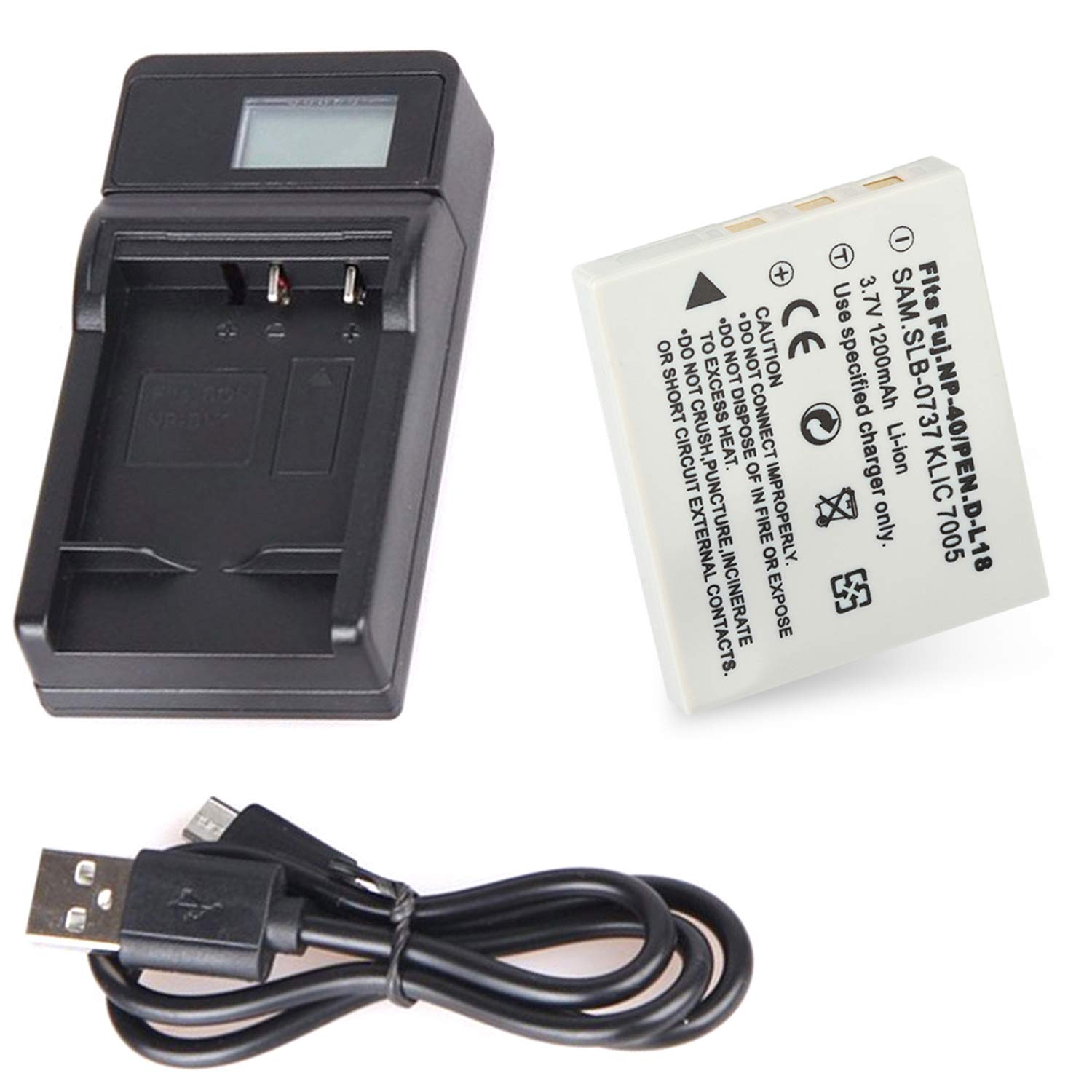 Replacement Battery Pack & LCD USB Travel Charger for Sanyo Xacti VPC-E860/VPC-E870/VPC-E870G Digital Cameras - Perfect for Travel Photography & Outdoor Adventures