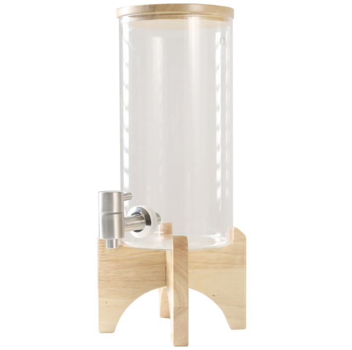 Premium 3L Glass Drink Dispenser for Parties & Outdoor Entertaining - Elegant Patio Beverage Dispenser with Spigot for Lemonade, Iced Tea & Summer Cocktails