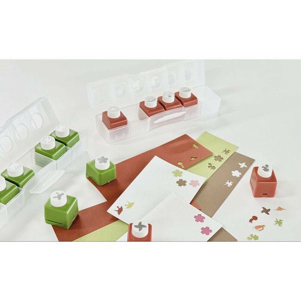 CARL Japan Selection Craft Mini Punch Set - DIY Scrapbooking, Card Making & Paper Crafting Tools for Creative Projects