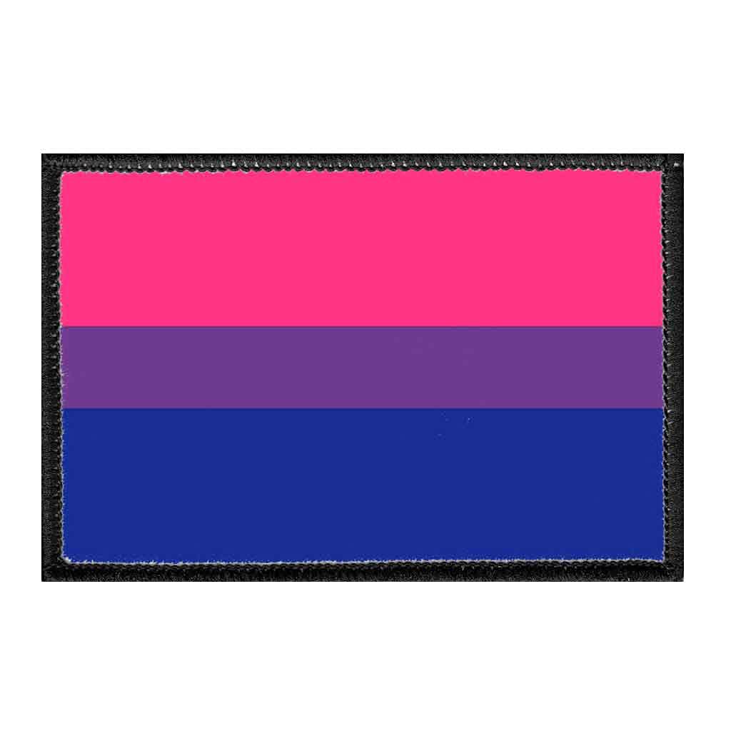 Bisexual Pride Flag Patch - 2x3 Inch Hook and Loop Backing for Hats, Jeans, Vests & Coats - LGBTQ+ Accessories for Pride Month, Parades & Everyday Wear