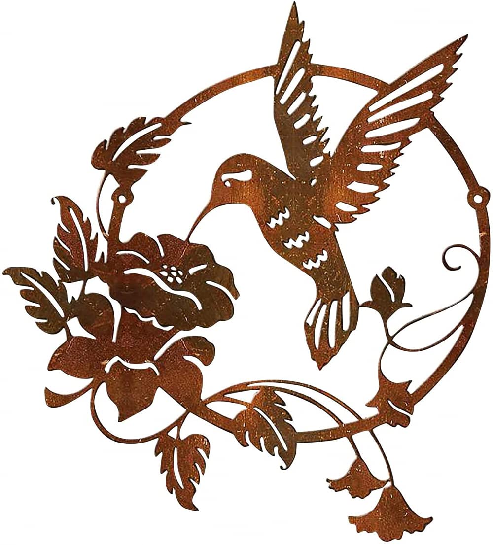 Zhouye Realistic Vintage Bird Metal Wall Sculpture - Handcrafted Art Decor for Living Room, Bedroom, Office & Outdoor Spaces