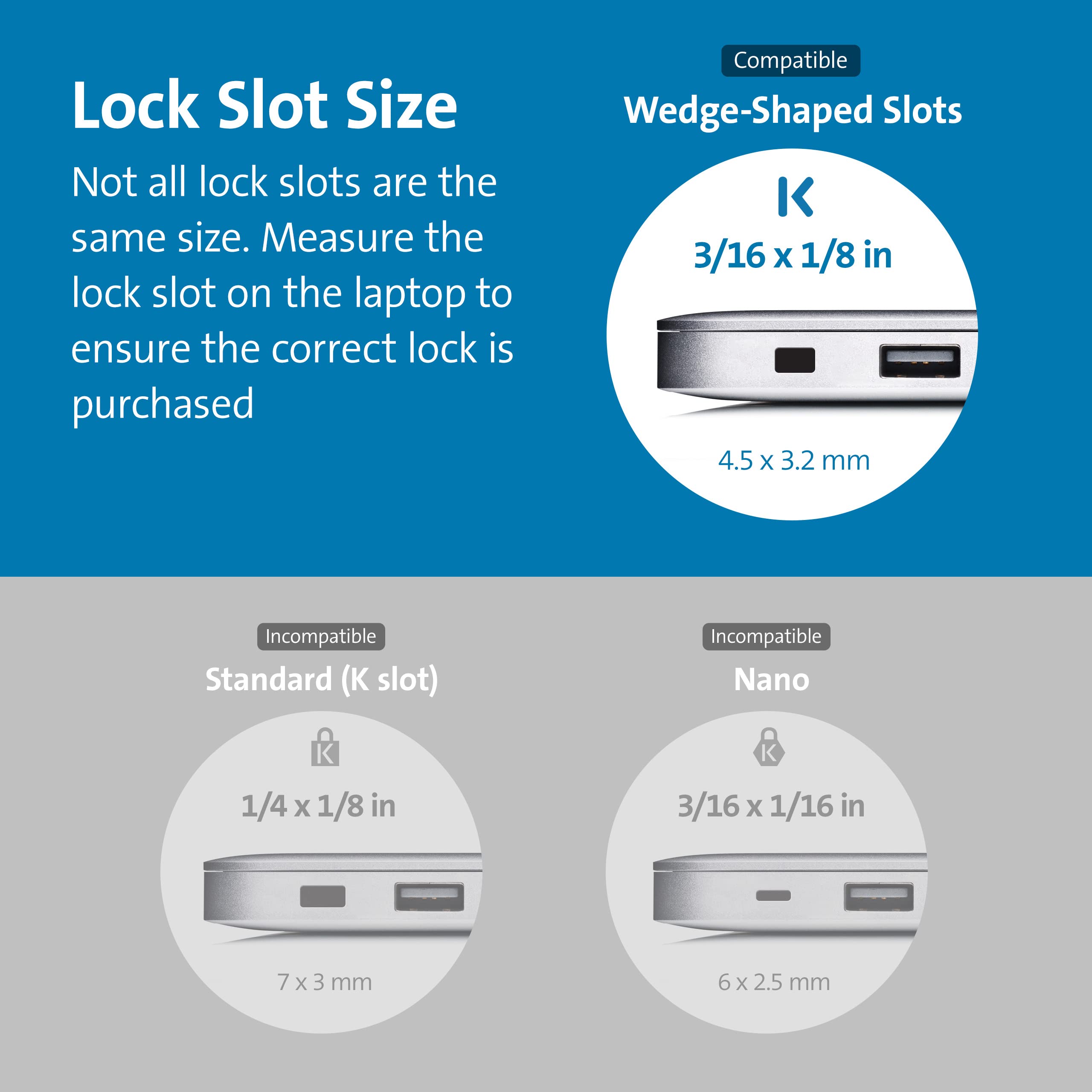 Kensington N17 Dell Laptop Combination Lock - Secure Black Locking Cable for Office, School, and Travel