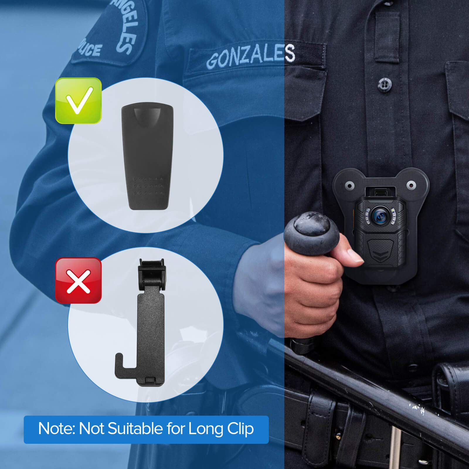 BOBLOV M5 128GB 2K Police Body Camera with GPS, 1440P HD Body Worn Camera, 4200mAh Battery & IP67 Waterproof - Bundle Deal for Law Enforcement, Security Guards, and Outdoor Activities