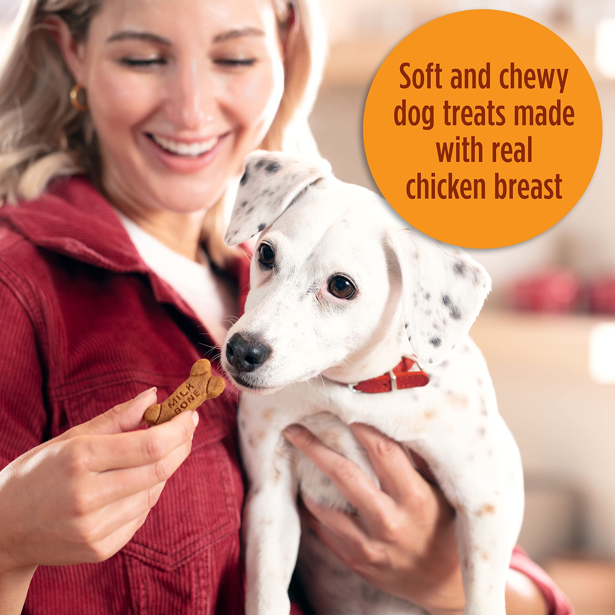 Milk-Bone Soft & Chewy Dog Treats with Real Chicken Breast - 5.6oz (10 Pack) - High Protein Training Snacks for Small & Large Dogs - Perfect for Rewards, Training & Dental Health