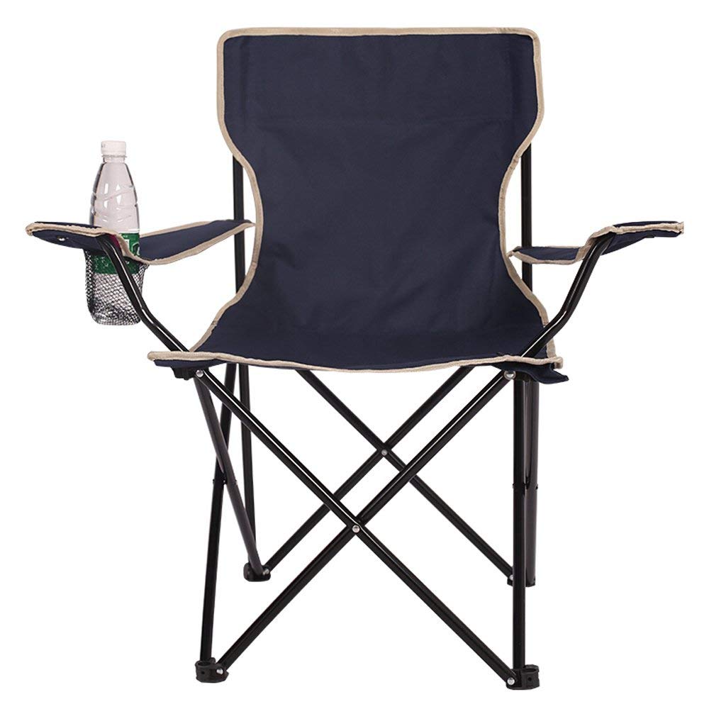 **Premium Folding Beach Chair - Portable Outdoor Armchair for Fishing, Camping, Picnics & Relaxation (Red/Blue) - Lightweight & Durable Design**