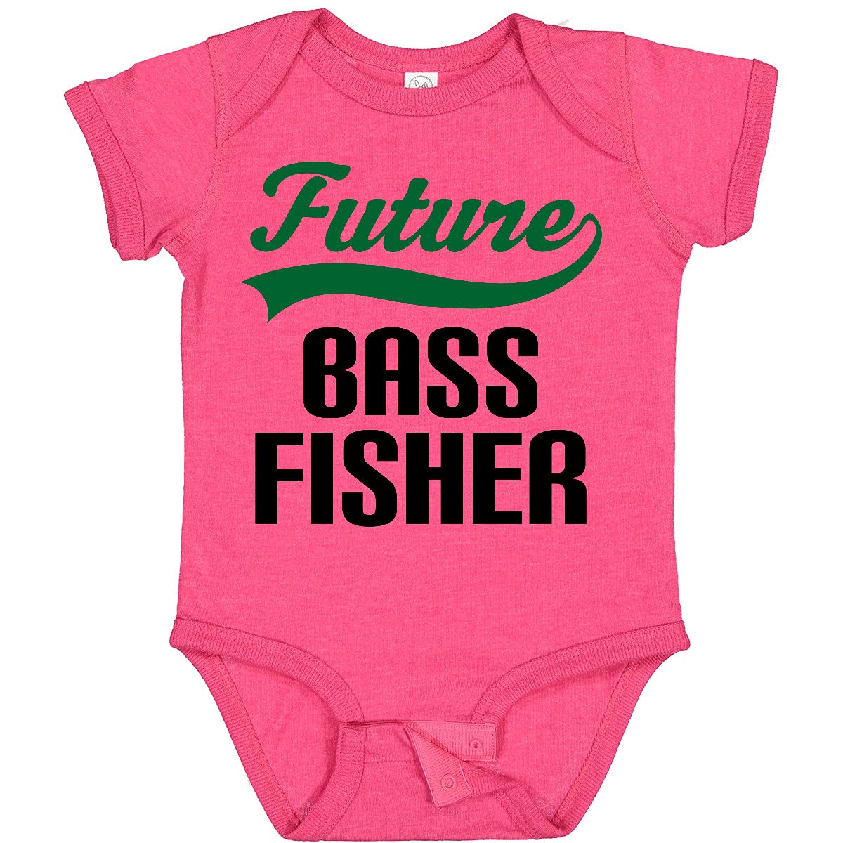 Inktastic Future Bass Fisher Baby Bodysuit - Cute Fishing Outfit for Newborns & Infants - Perfect for Family Fishing Trips, Outdoor Adventures & Photo Shoots