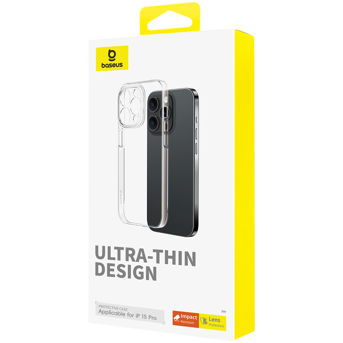 Ultra Thin Clear Baseus Lucent Series Case for iPhone 15 Pro - Slim Protective Cover for Everyday Use & Travel