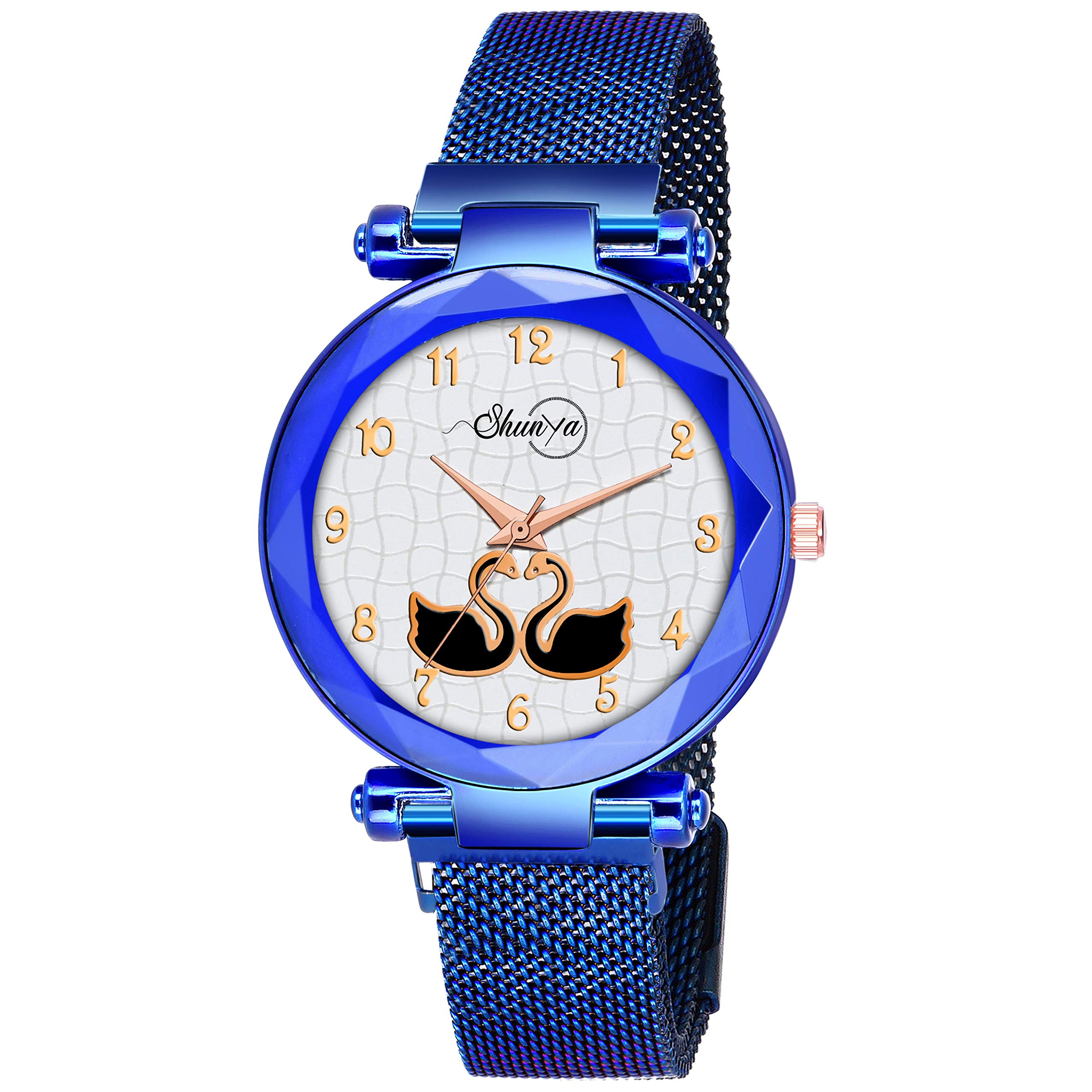 Luxurious Duck Dial Professional Blue Analog Wrist Watch for Women - Elegant Fashion Accessory for Office, Party & Daily Wear