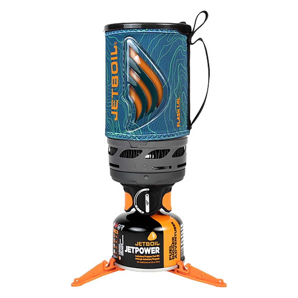 1.0L Flash Ocean Topo Water Bottle - Leak Proof & BPA Free - Perfect for Hiking, Gym & Outdoor Adventures