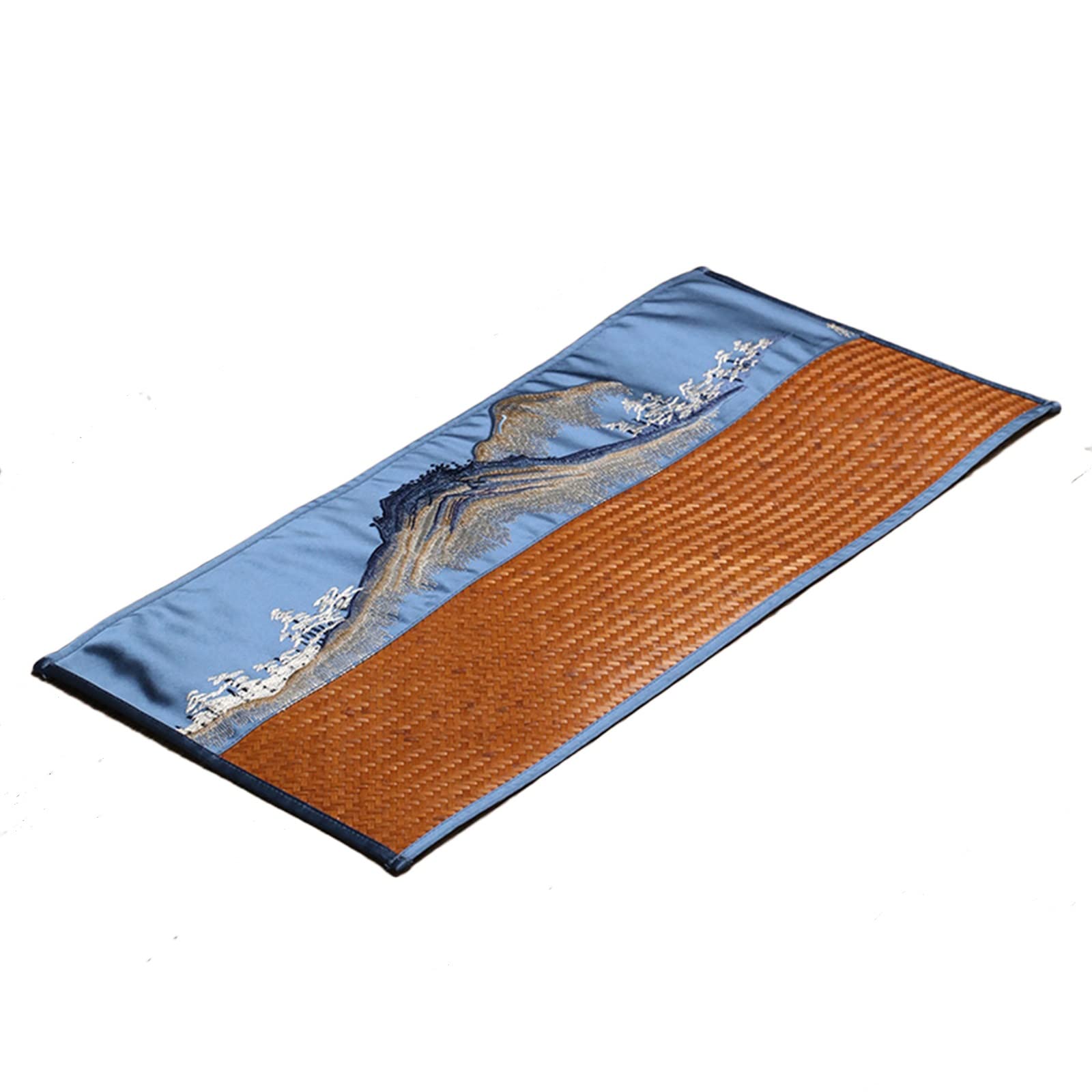 Vintage Chinese Bamboo Table Runner - Heat Resistant Retro Tea Placemat, 29x200cm - Perfect for Housewarming Gifts, Dinner Party Decor & Asian-Themed Home Decor (Color B)