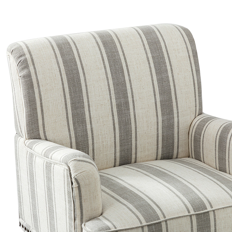Lecce Armchair - Modern Upholstered Accent Chair for Living Room, Bedroom & Office - Comfortable Lounge Seating with Sturdy Wooden Legs