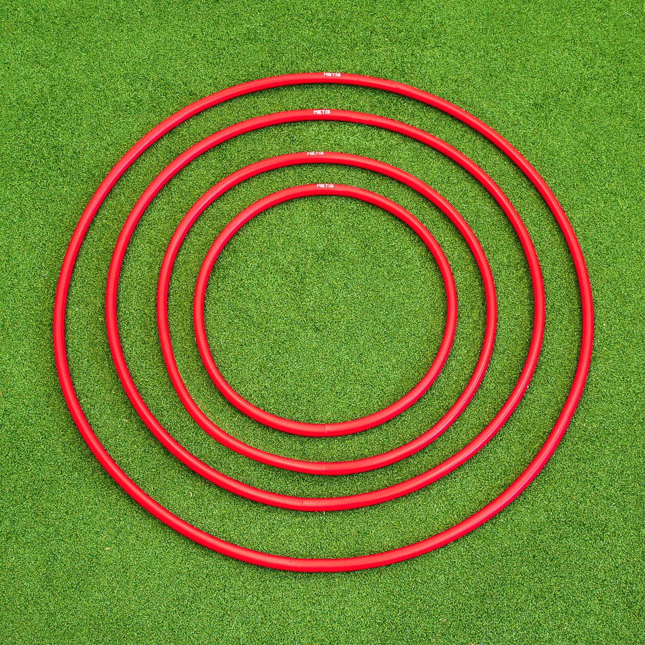 METIS Hula Hoops - Pack of 6 or 12 for Fitness, Exercise & Gymnastics | Kids & Adults Workout Equipment | Dog Agility Training Tool [4 Size Options] - Perfect for Home Gym, Outdoor Activities & Pet Training