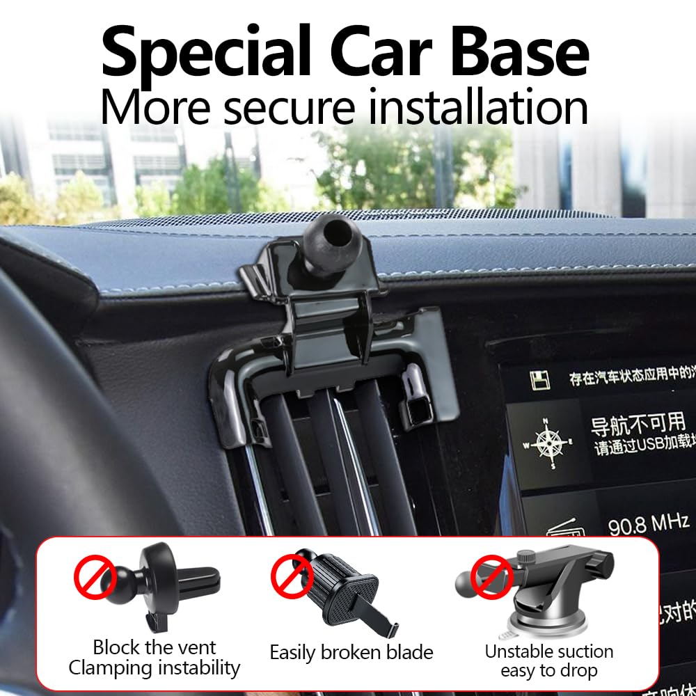 Volvo S90 Car Phone Holder Mount (2017-2025) - Universal Smartphone Bracket for Dashboard & Vent - Auto Accessories & Interior Decoration - Perfect for GPS Navigation & Hands-Free Driving