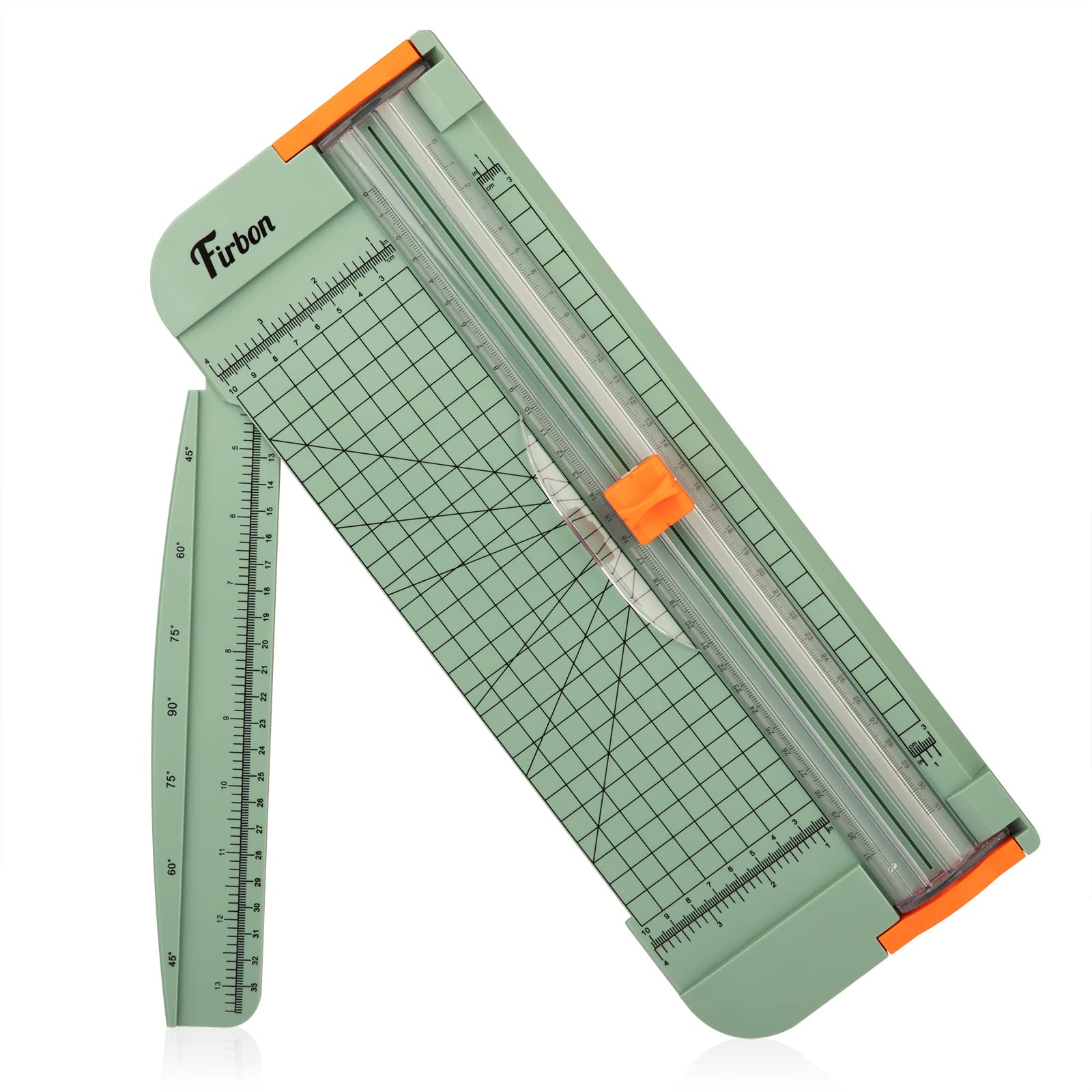 Firbon Morandi A4 Paper Cutter with 5 Replacement Blades - 12 Inch Precision Paper Trimmer with Side Ruler for Scrapbooking, Crafting, Coupons, Labels & Cardstock | Perfect for Home Office, School Projects & DIY Crafts
