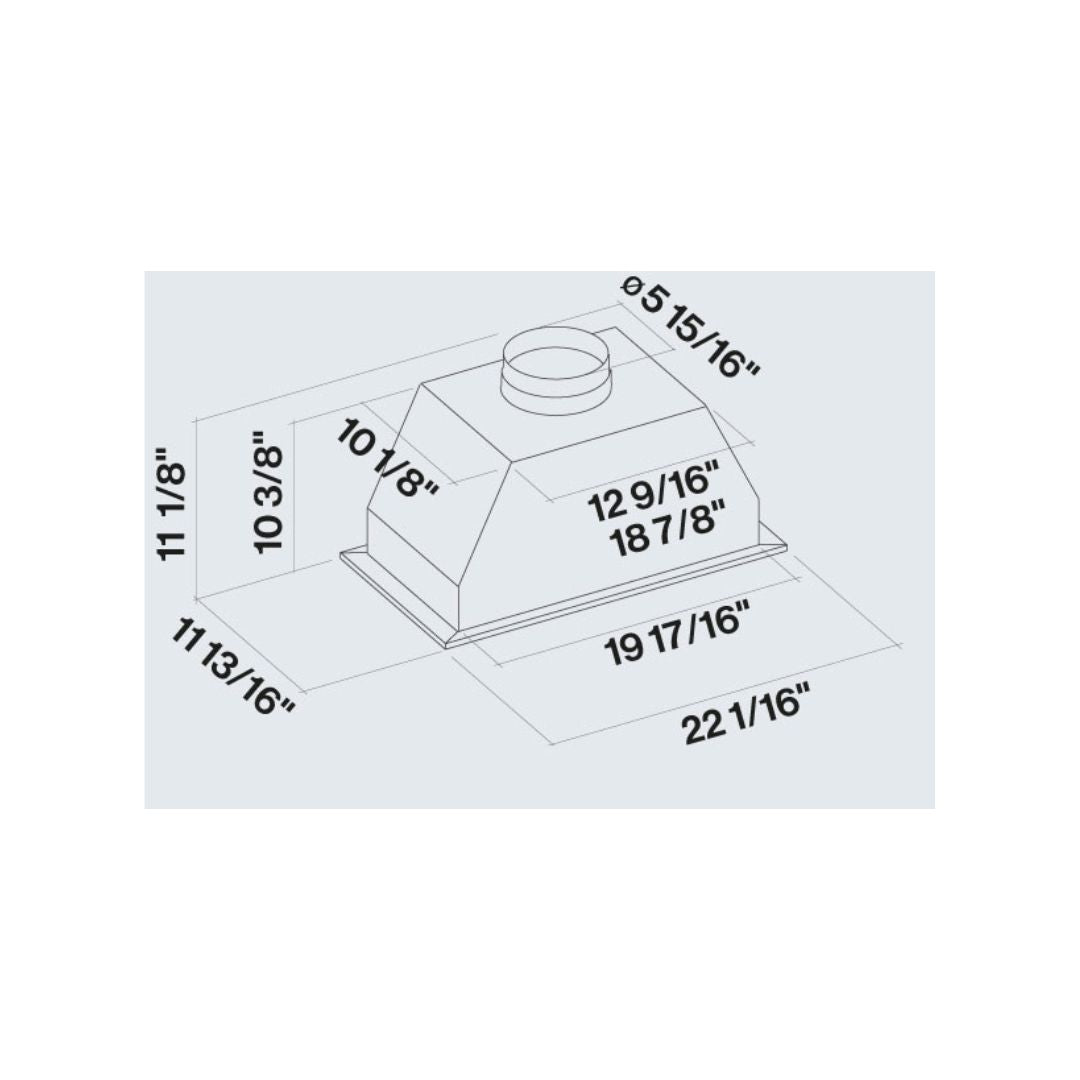 Falmec Mara 600 CFM Stainless Steel Range Hood Insert - 30