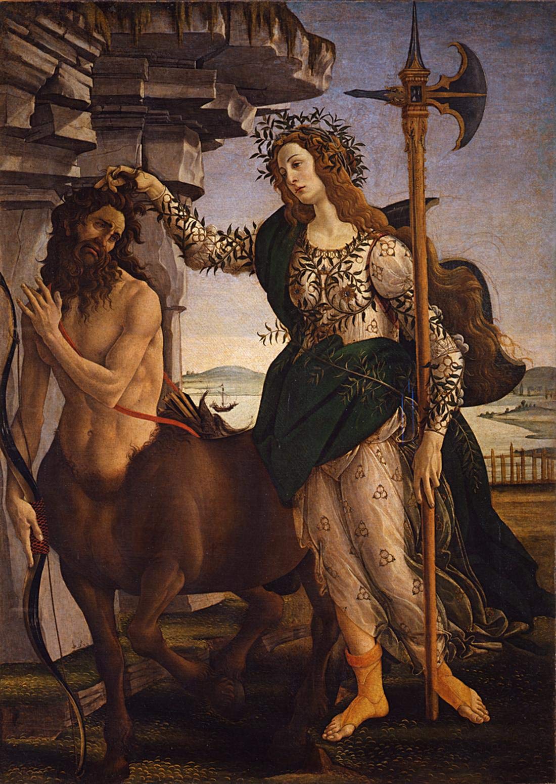 Botticelli Pallas & Centaur 500-Piece Wooden Jigsaw Puzzle for Adults - Home Decor & Gifts
