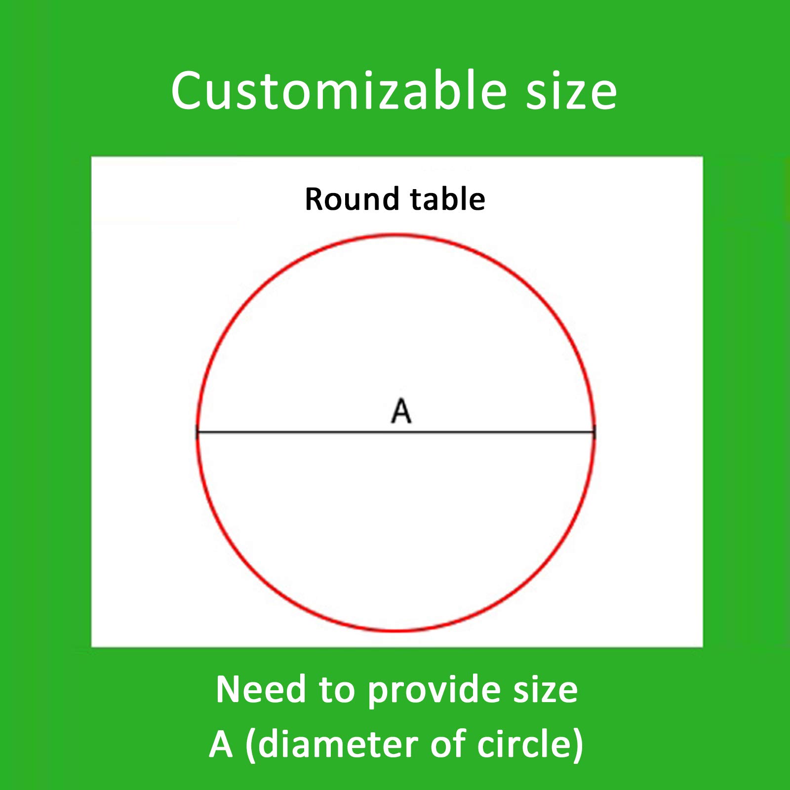 3mm PVC Waterproof & Heat-Resistant Clear Table Cover Protector - Round Transparent Tablecloth for Coffee Tables, Office Desks, Nightstands & Kitchen Dining - 45 Inch (115cm) Washable Table Mat for Daily Use & Entertaining