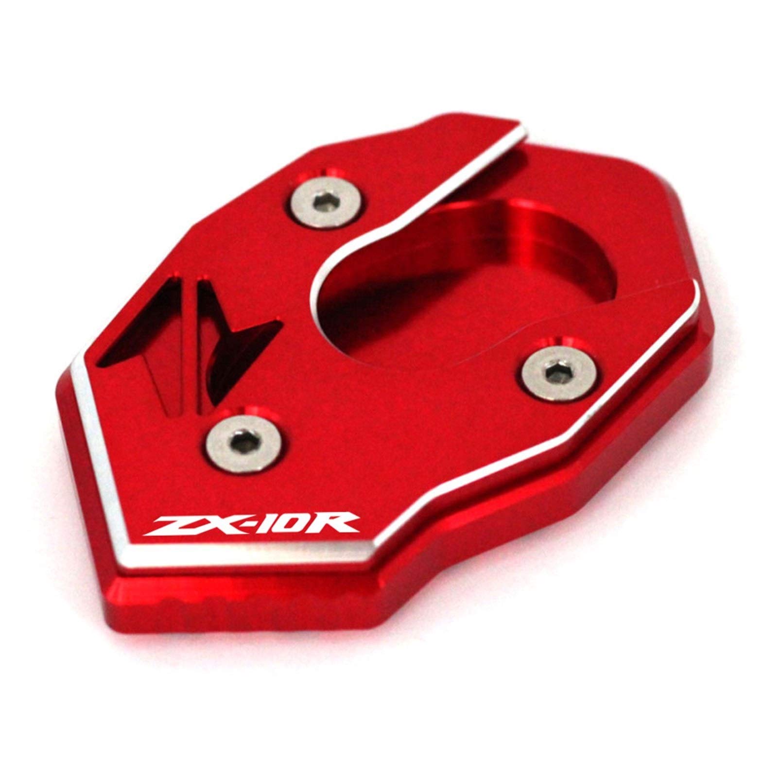 Kawasaki ZX10R Side Stand Extension 2008-2017 - Red Motorcycle Accessory for Off-Road Riding