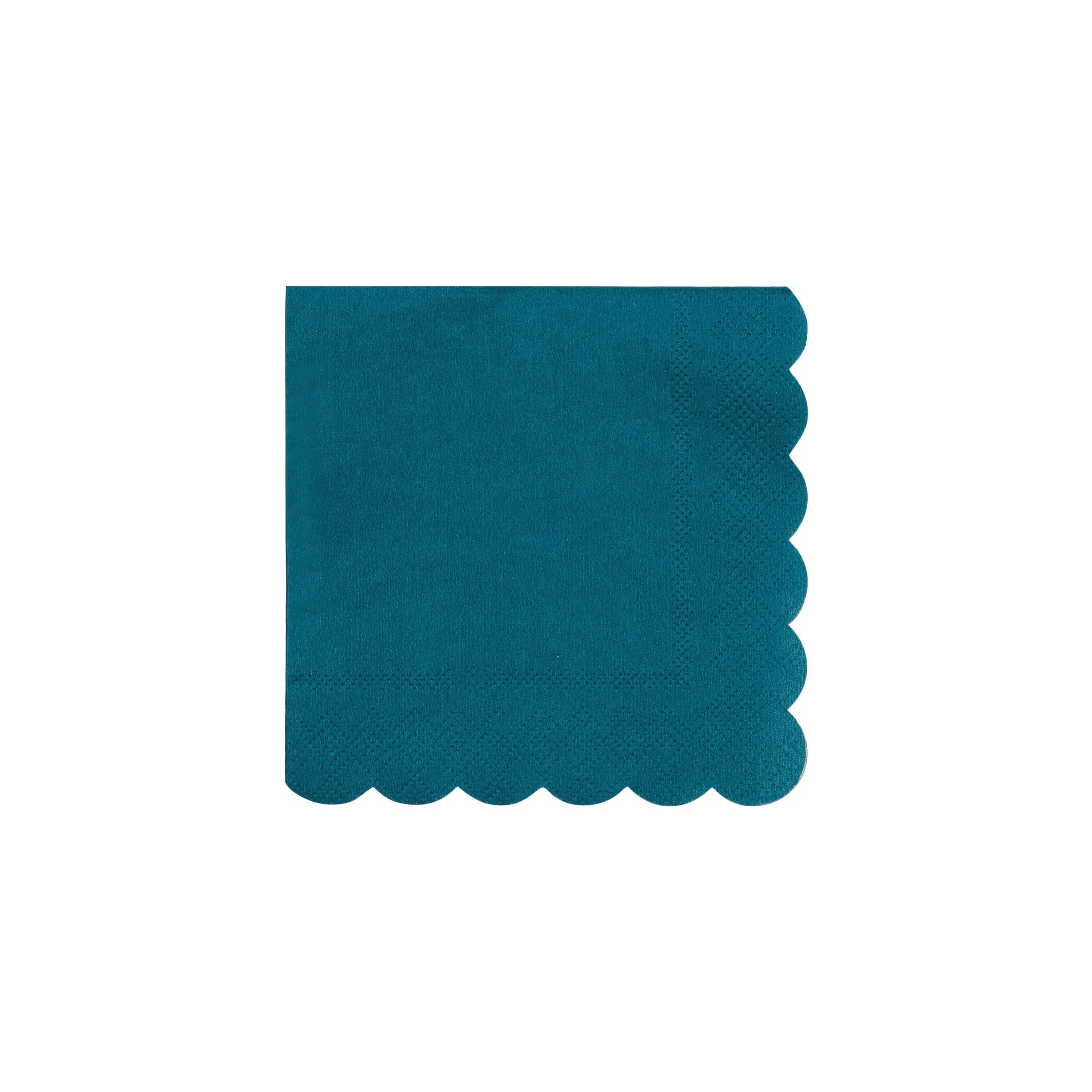 Meri Meri Dark Teal Small Napkins - Premium 5.5